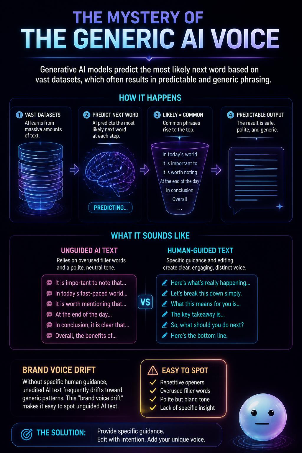 The mystery of the generic AI voice