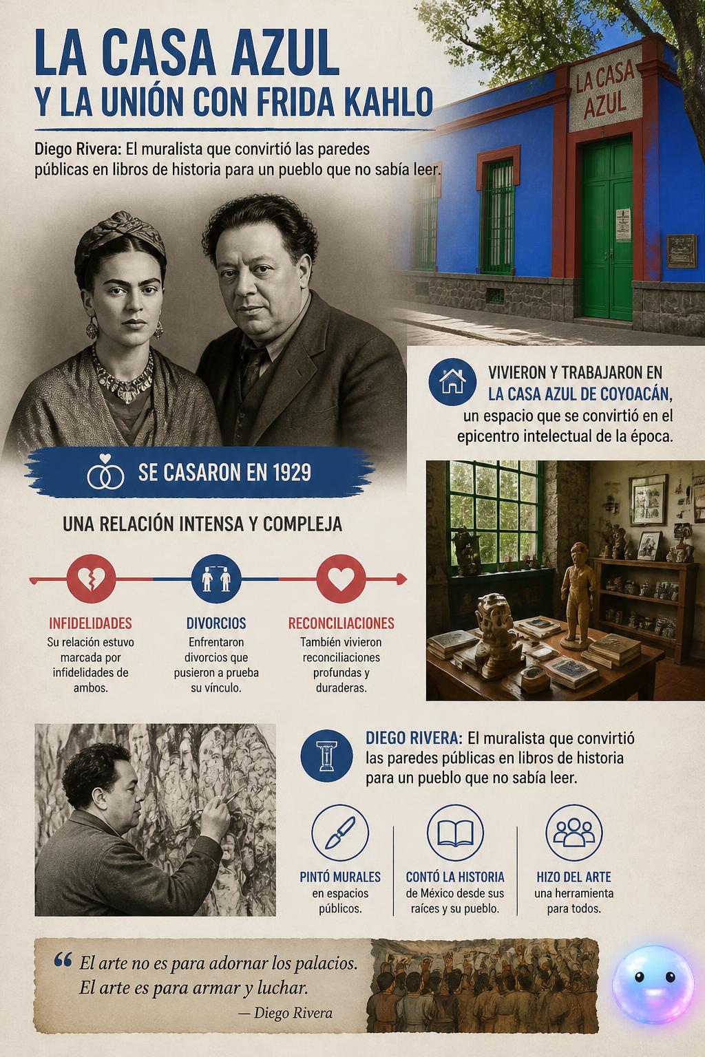 La Casa Azul y la unión con Frida Kahlo