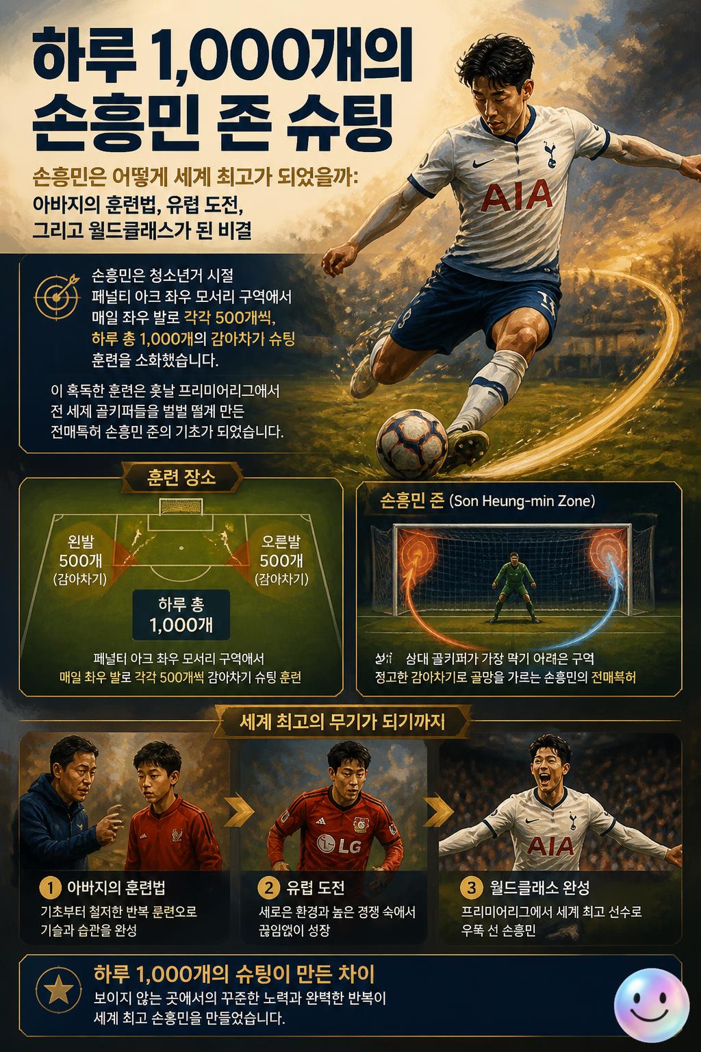 하루 1,000개의 손흥민 존 슈팅