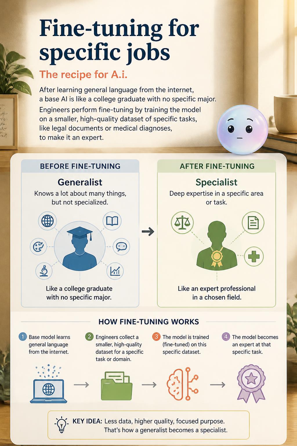 Fine-tuning for specific jobs