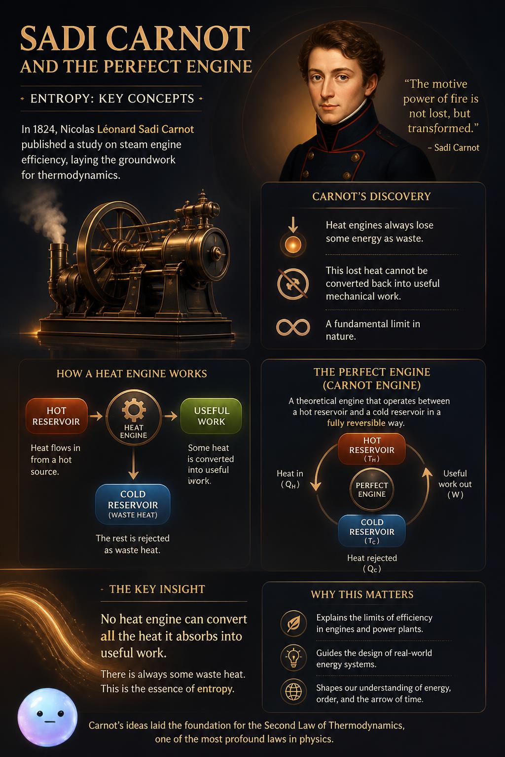 Sadi Carnot and the perfect engine