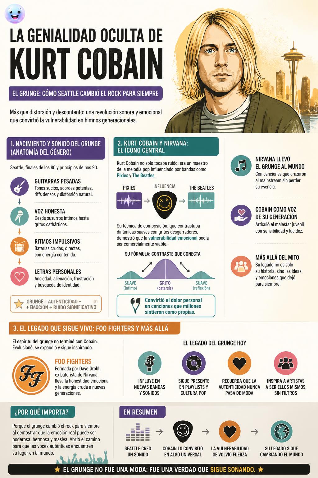 La genialidad oculta de Kurt Cobain