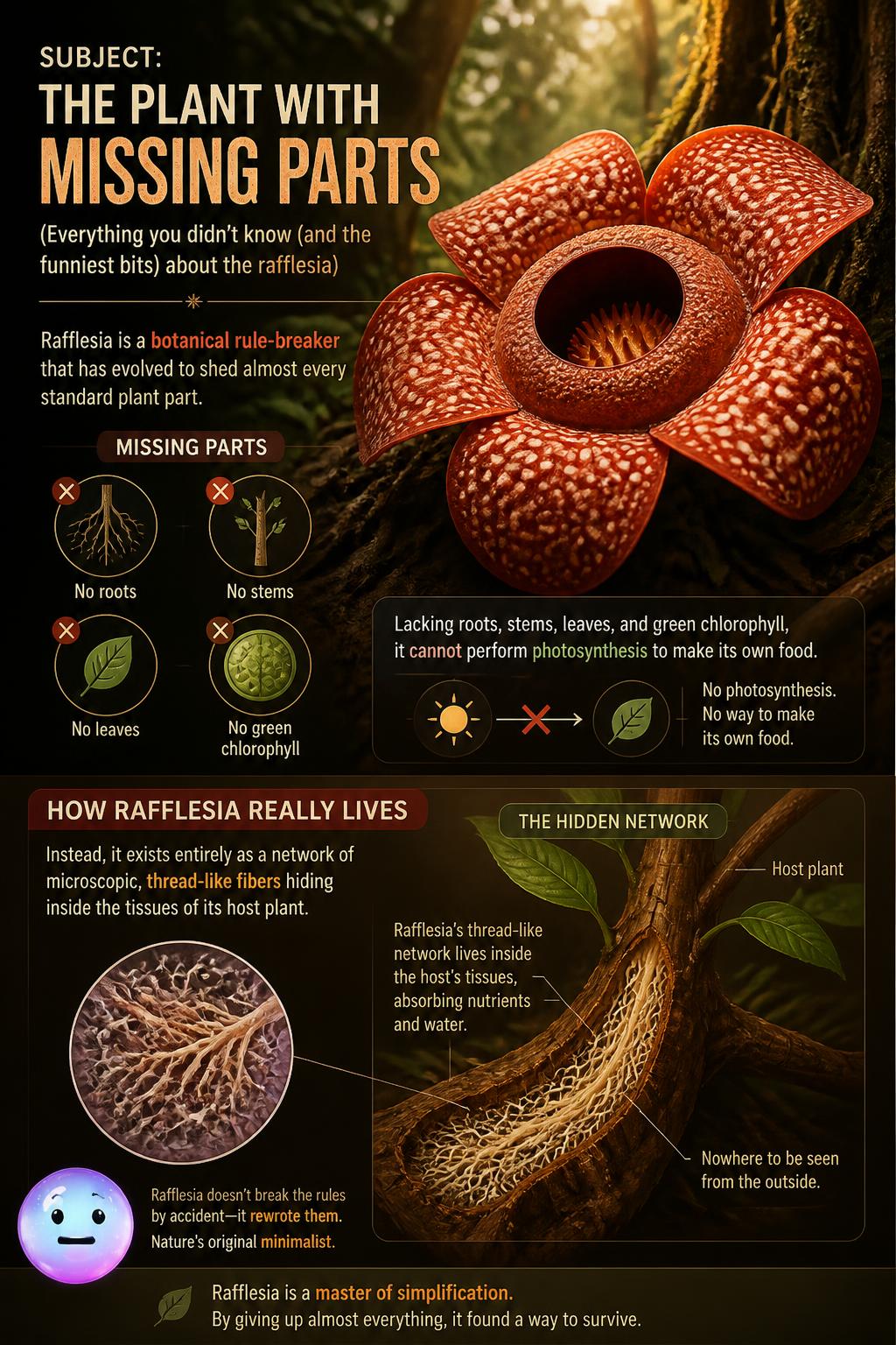 The plant with missing parts