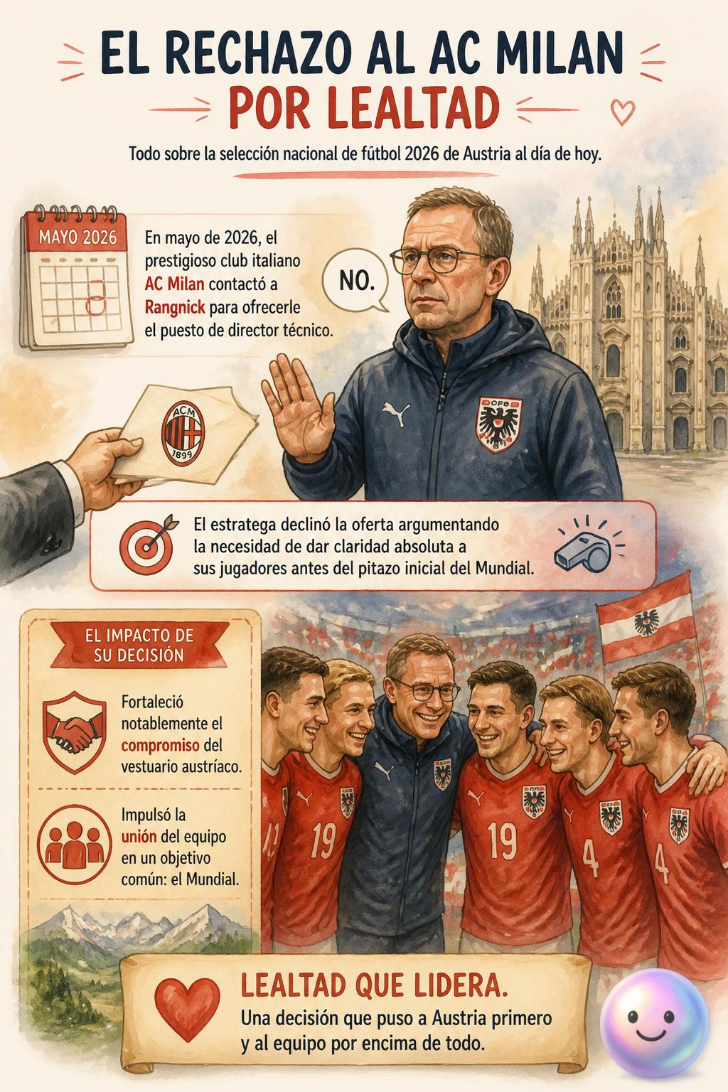 El rechazo al AC Milan por lealtad