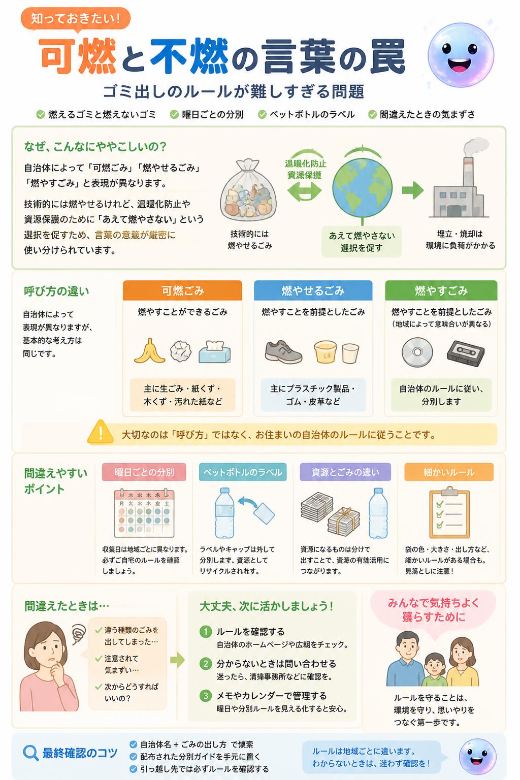 可燃と不燃の言葉の罠