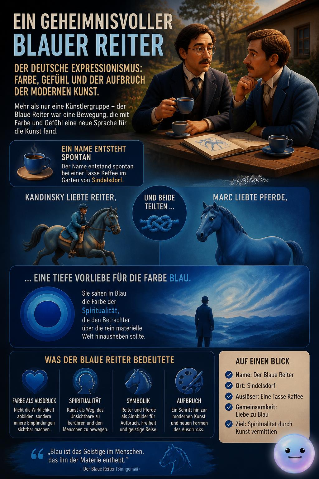 Ein geheimnisvoller blauer Reiter