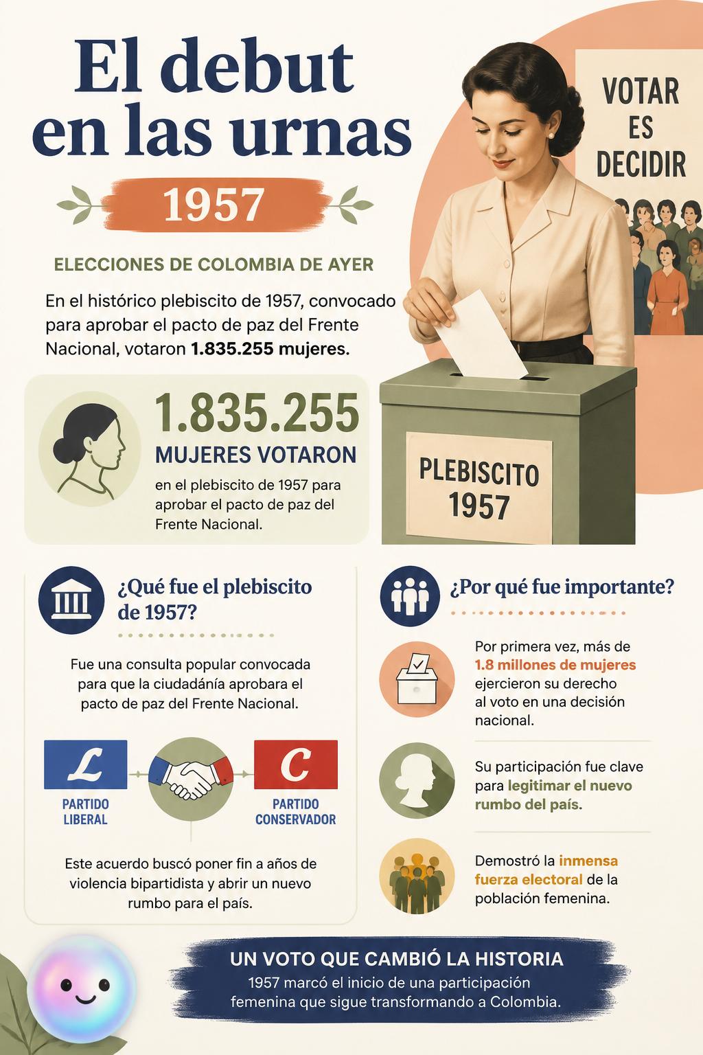 El debut en las urnas de 1957
