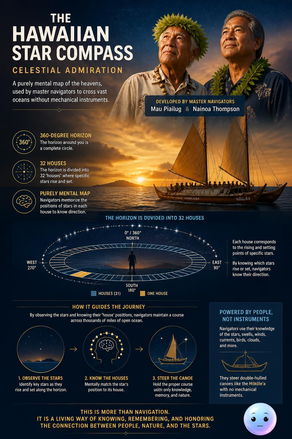 The Hawaiian star compass