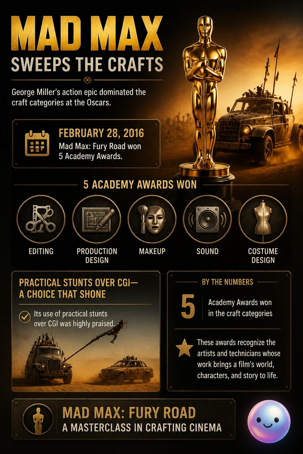 Mad Max sweeps the crafts