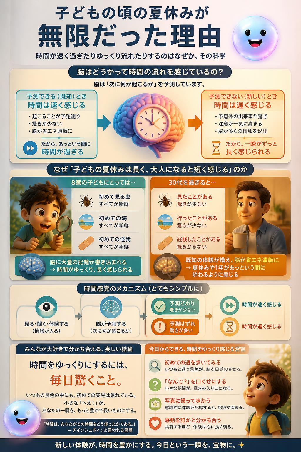 子どもの頃の夏休みが無限だった理由