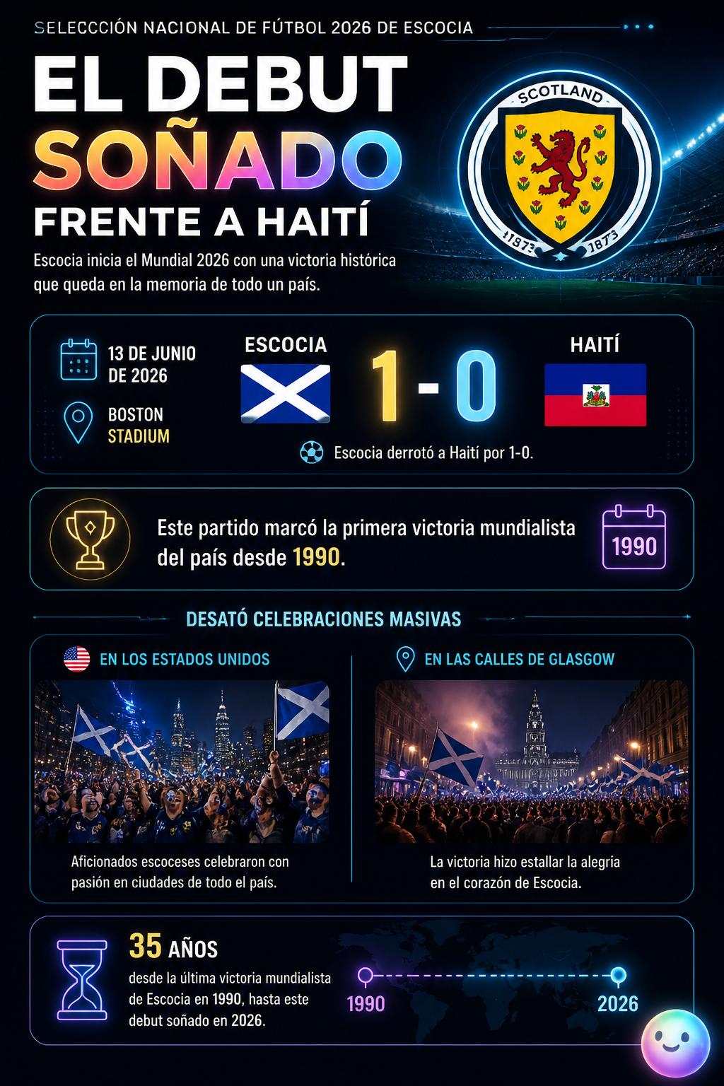 El debut soñado frente a Haití