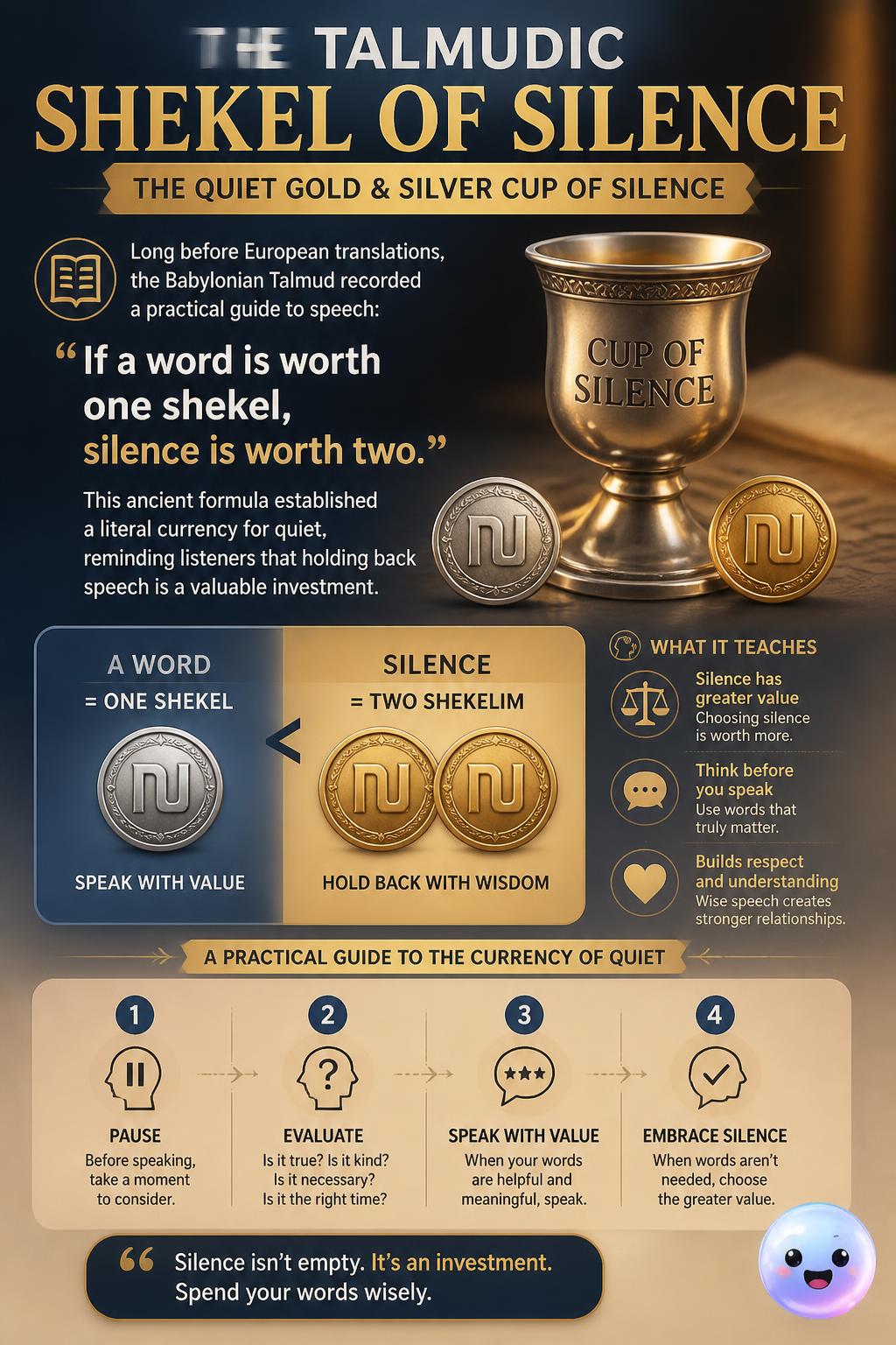 The Talmudic shekel of silence