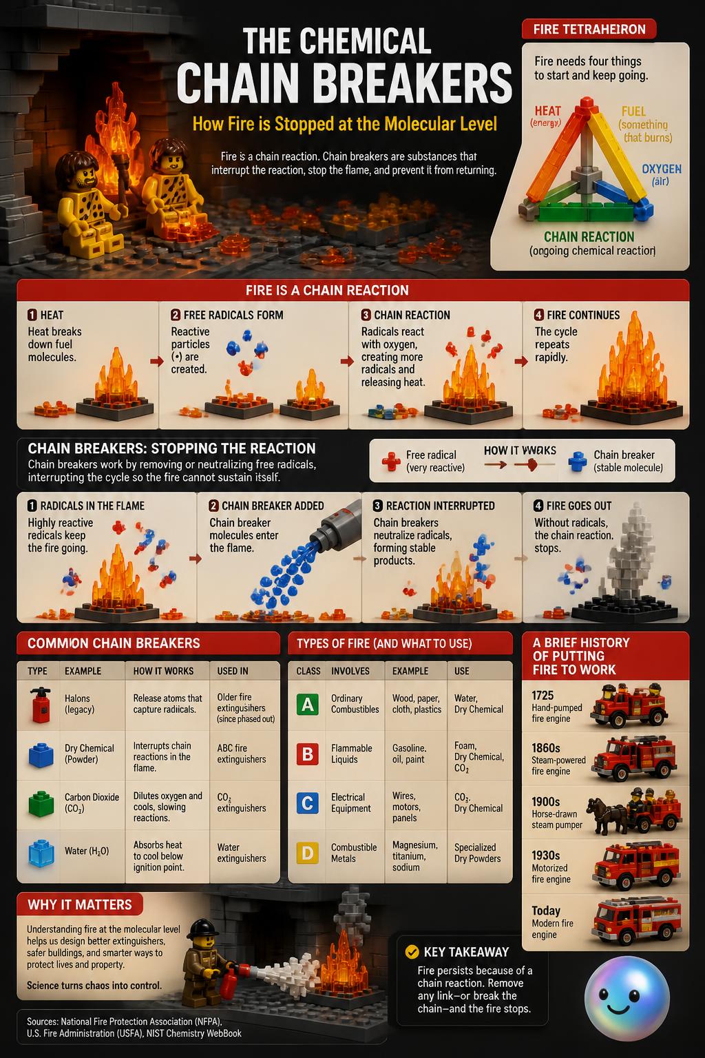 The chemical chain breakers
