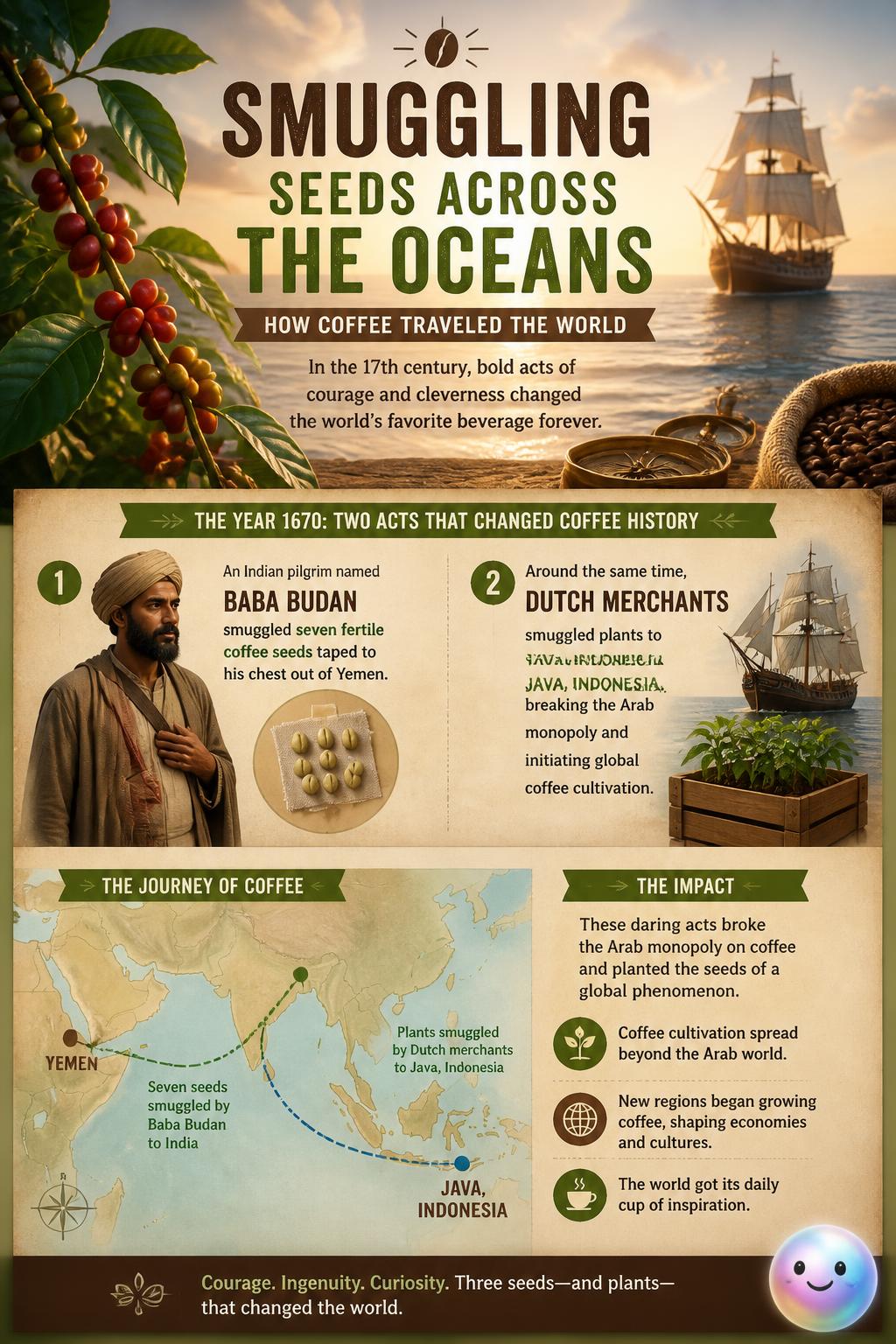 Smuggling seeds across the oceans