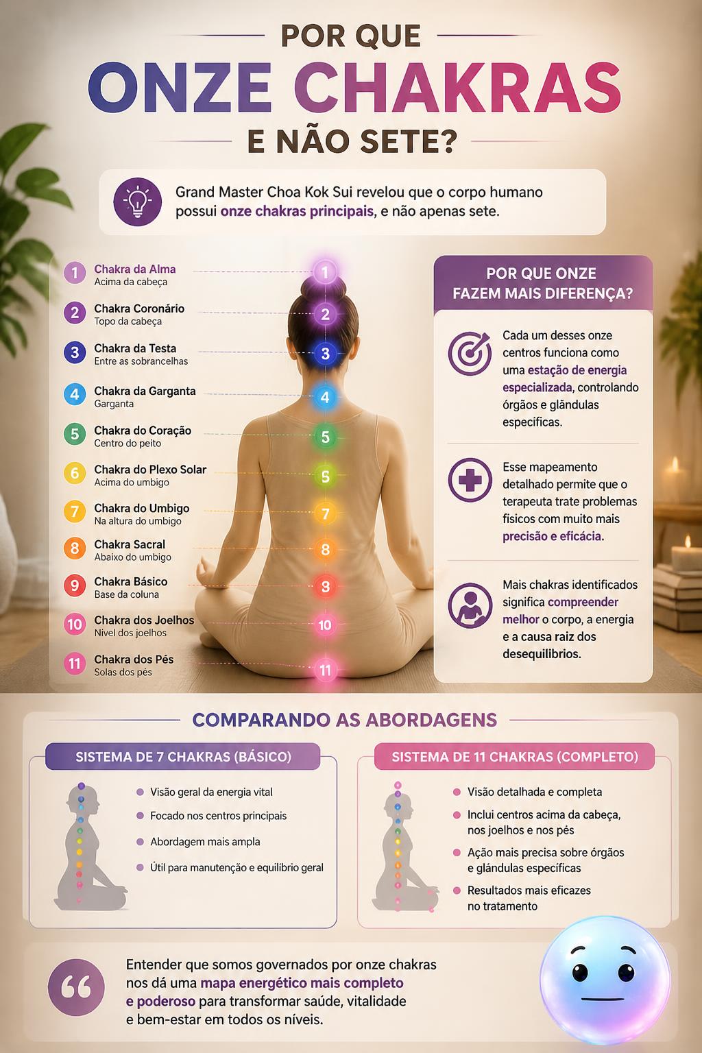 Por que onze chakras e não sete