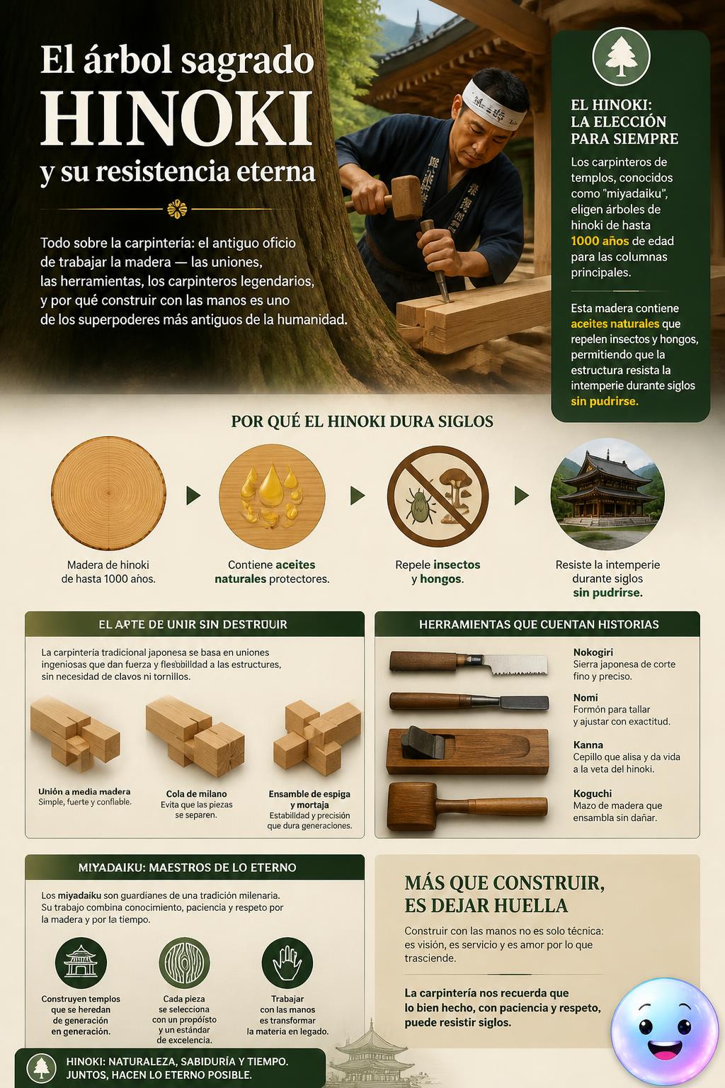 El árbol sagrado hinoki y su resistencia eterna