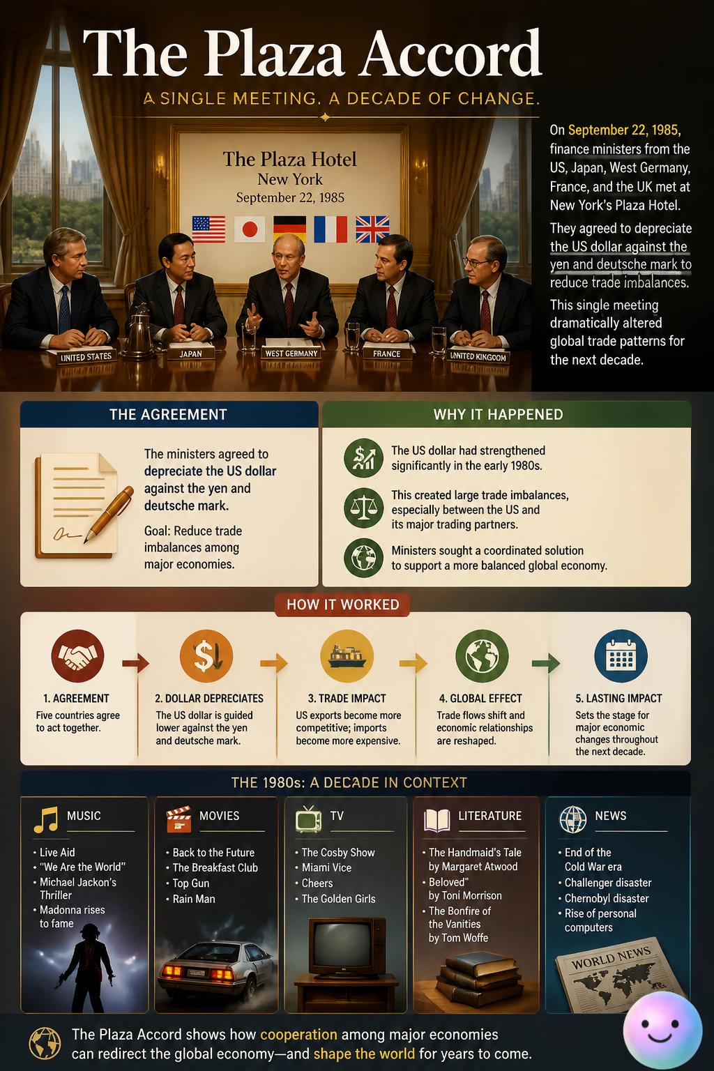 The signing of the Plaza Accord