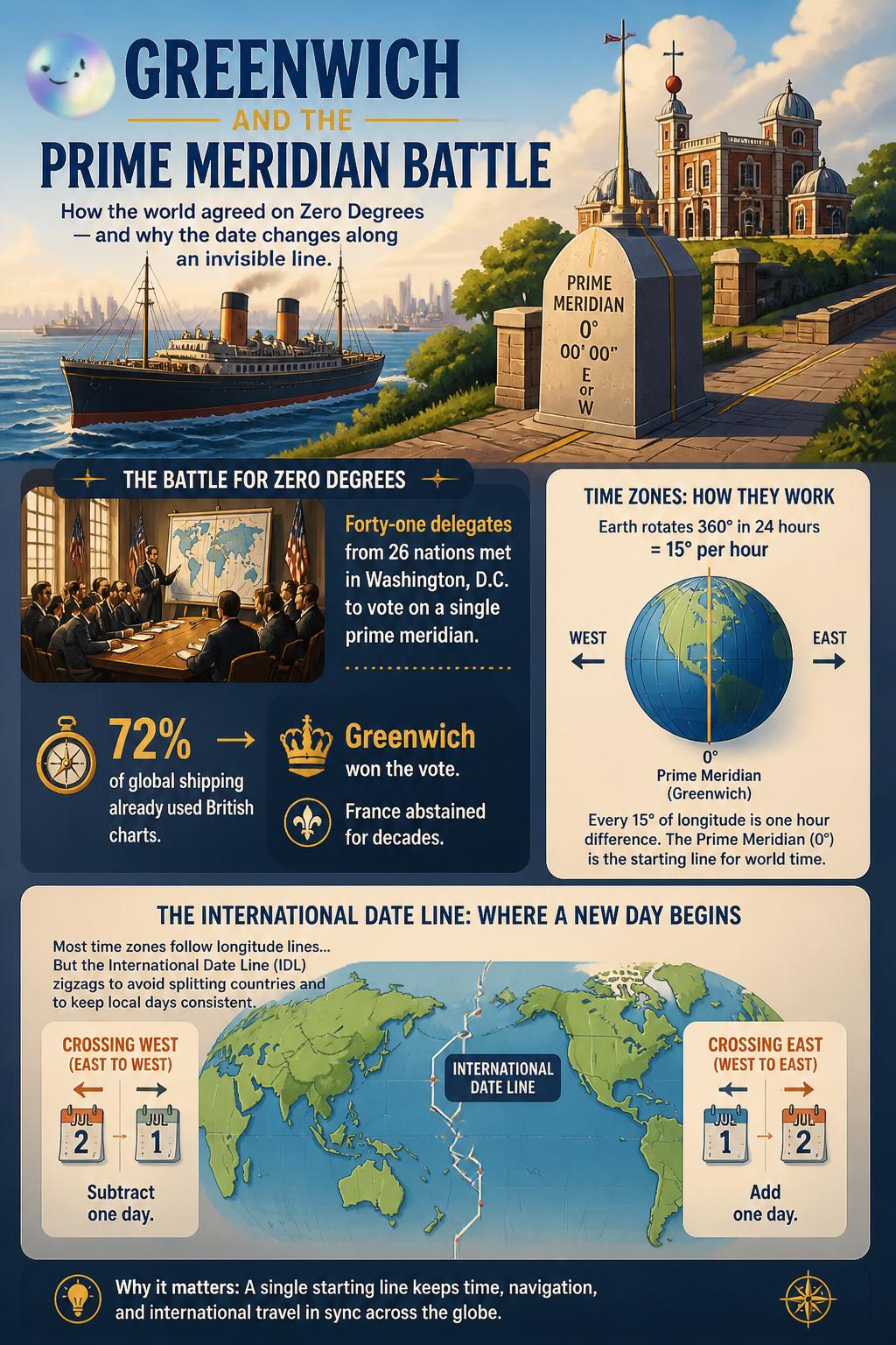 Greenwich and the prime meridian battle