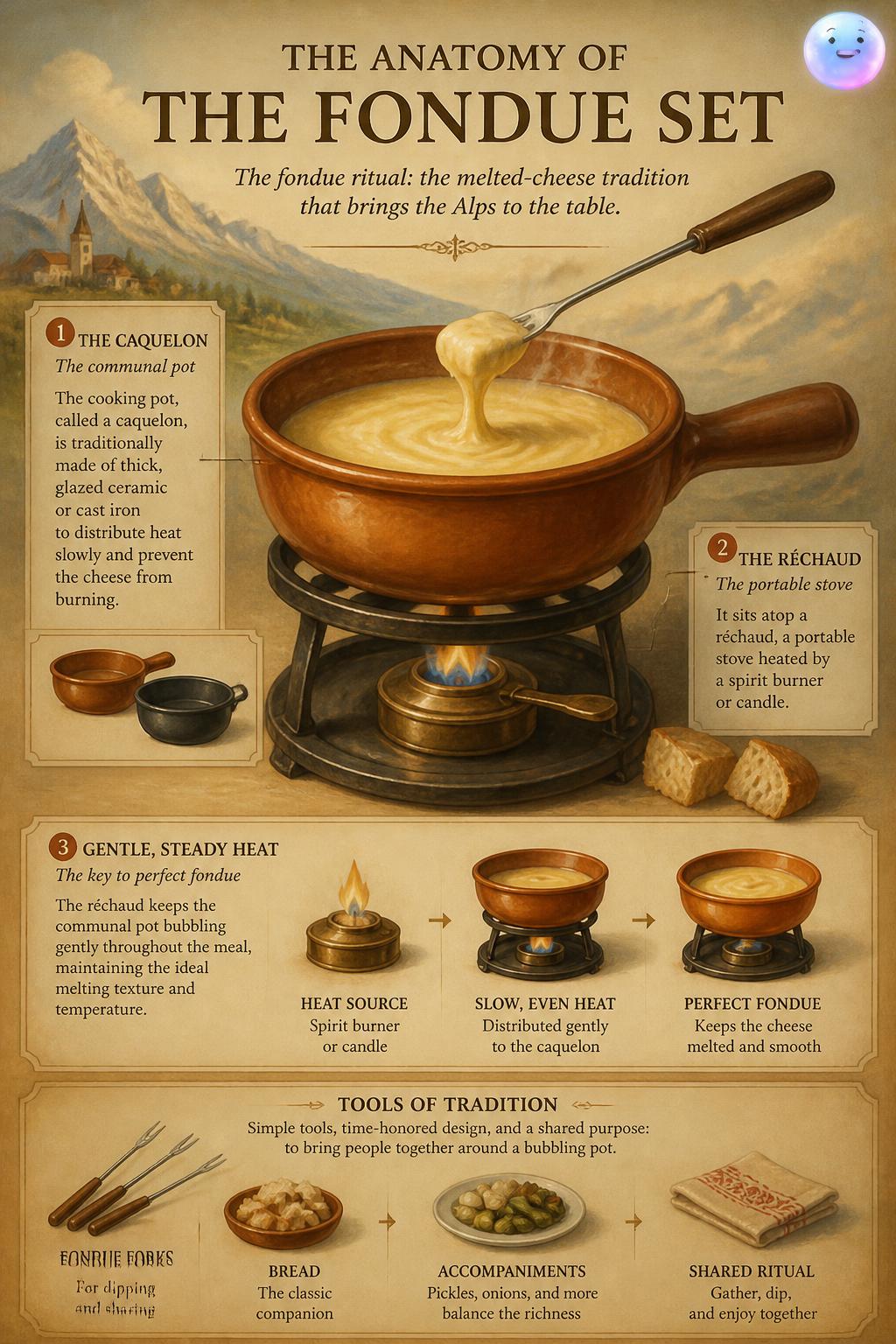 The anatomy of the fondue set