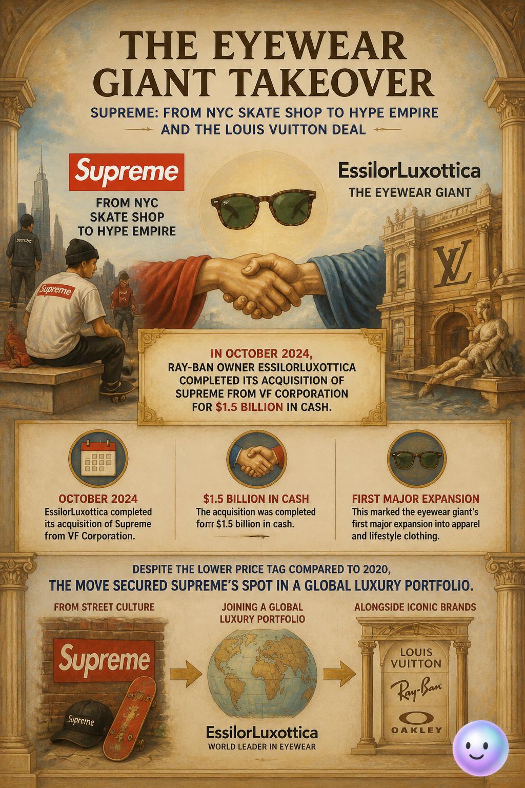 The eyewear giant takeover