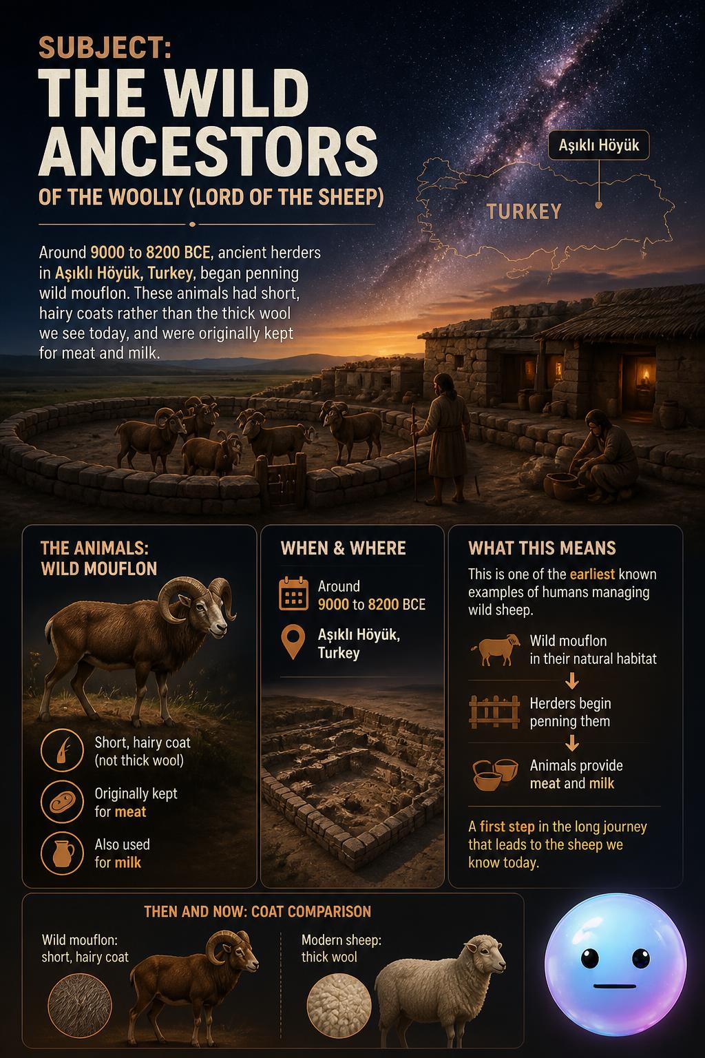 The wild ancestors of the woolly