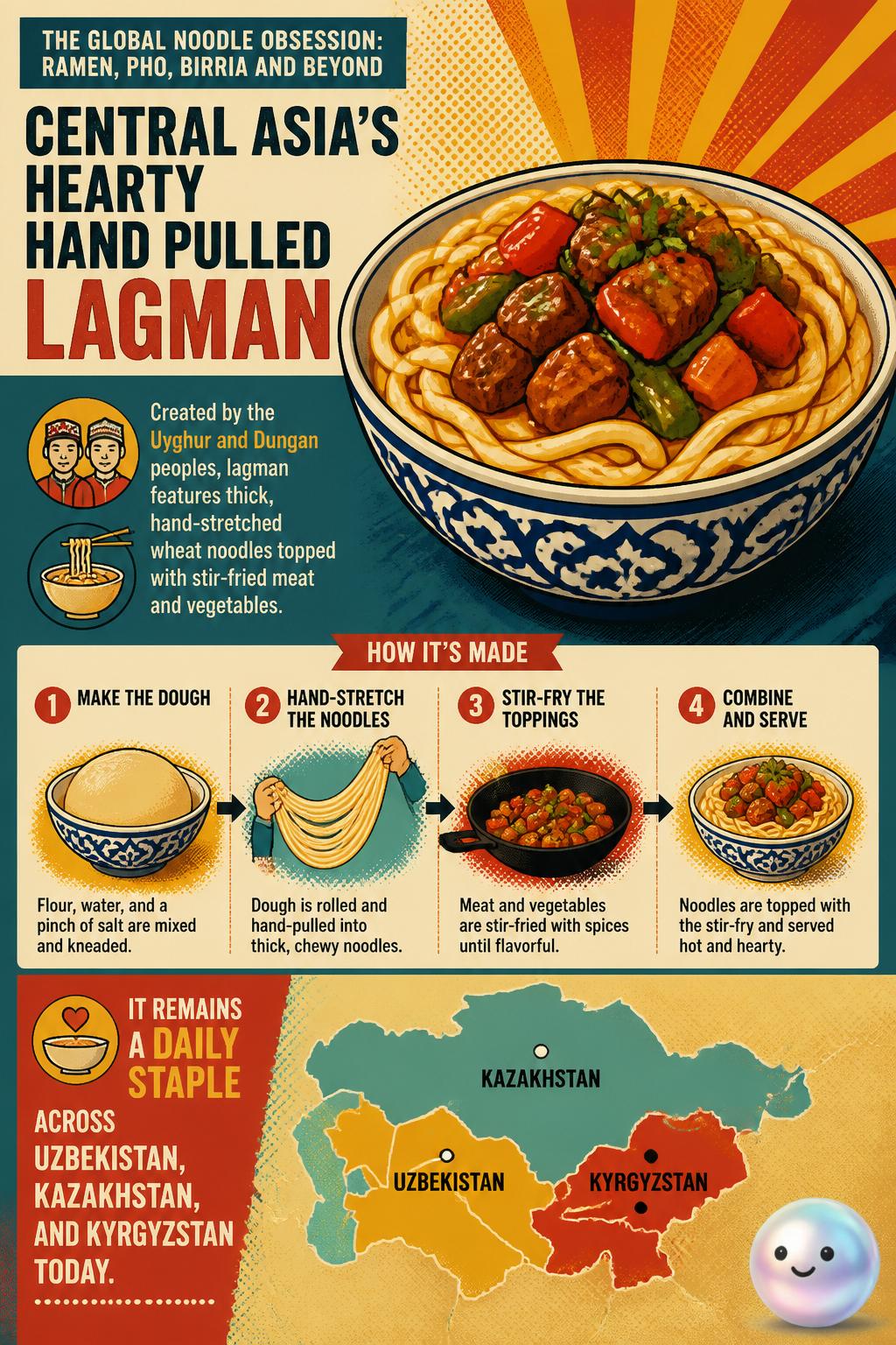 Central Asia's hearty hand pulled lagman