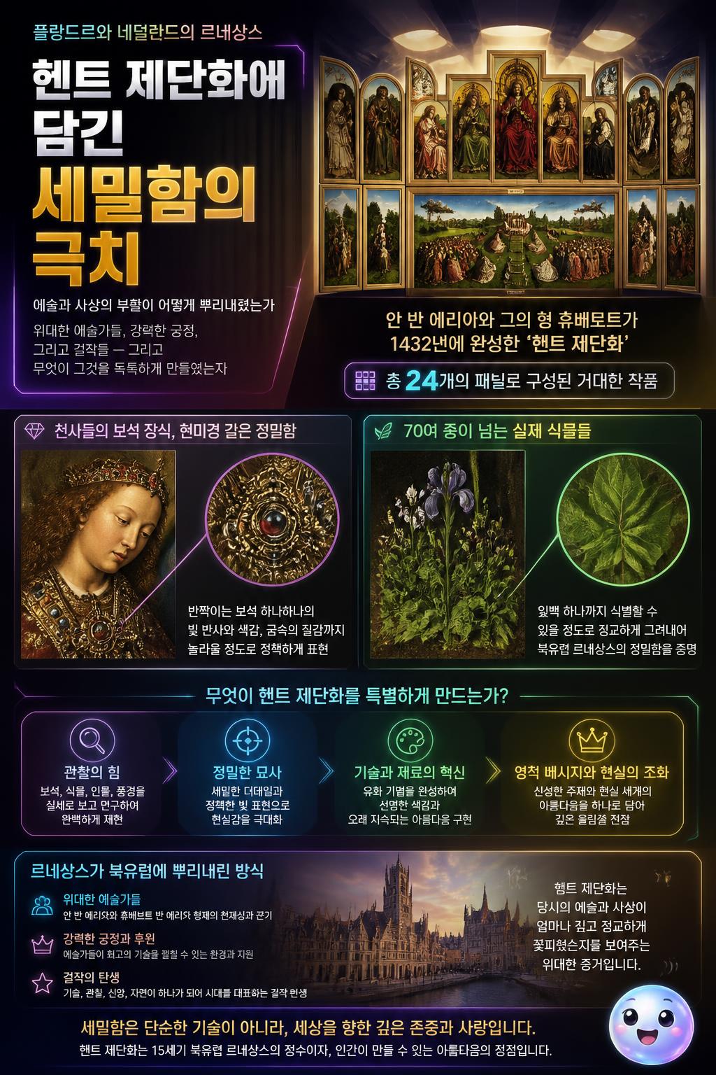 헨트 제단화에 담긴 세밀함의 극치