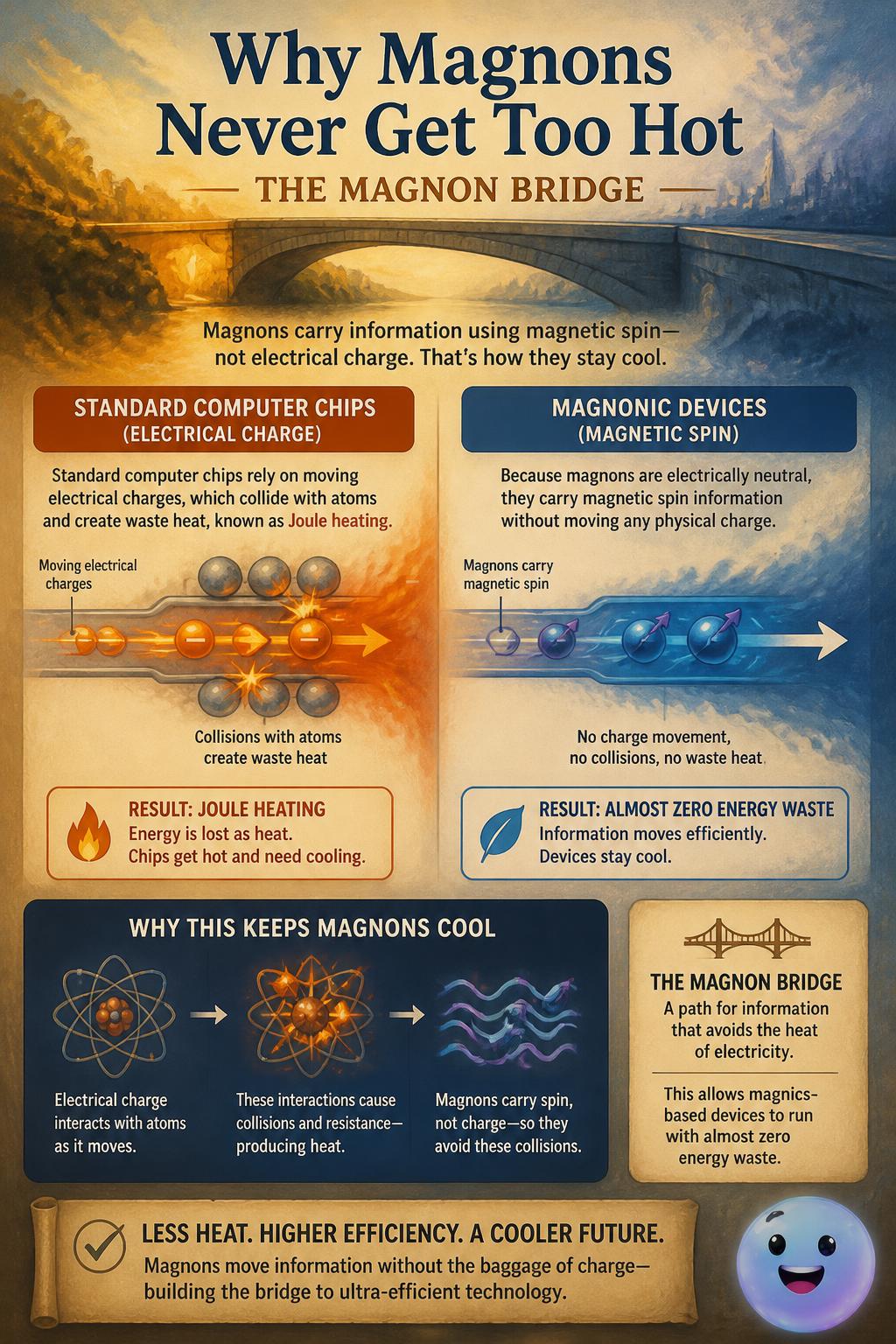 Why magnons never get too hot