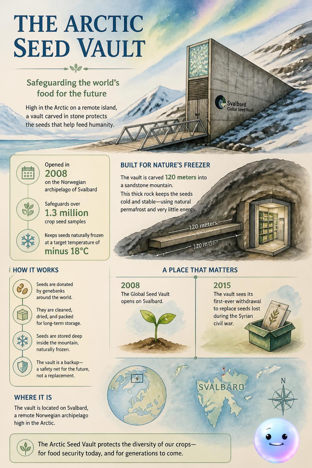 The Arctic seed vault