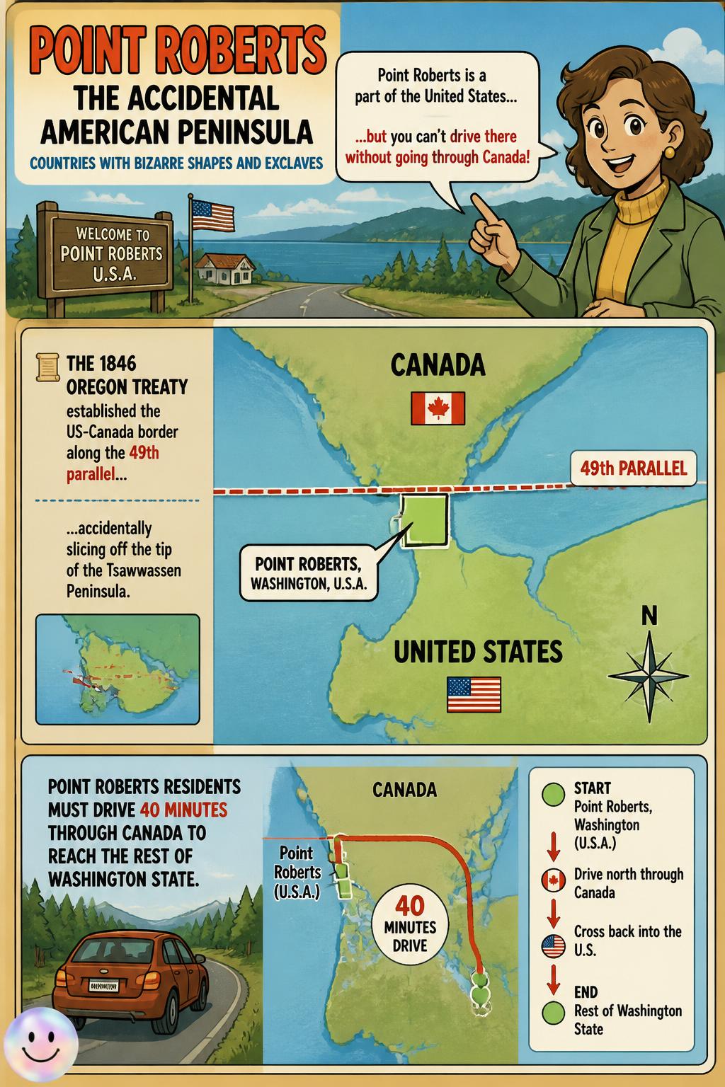 Point Roberts, the accidental American peninsula