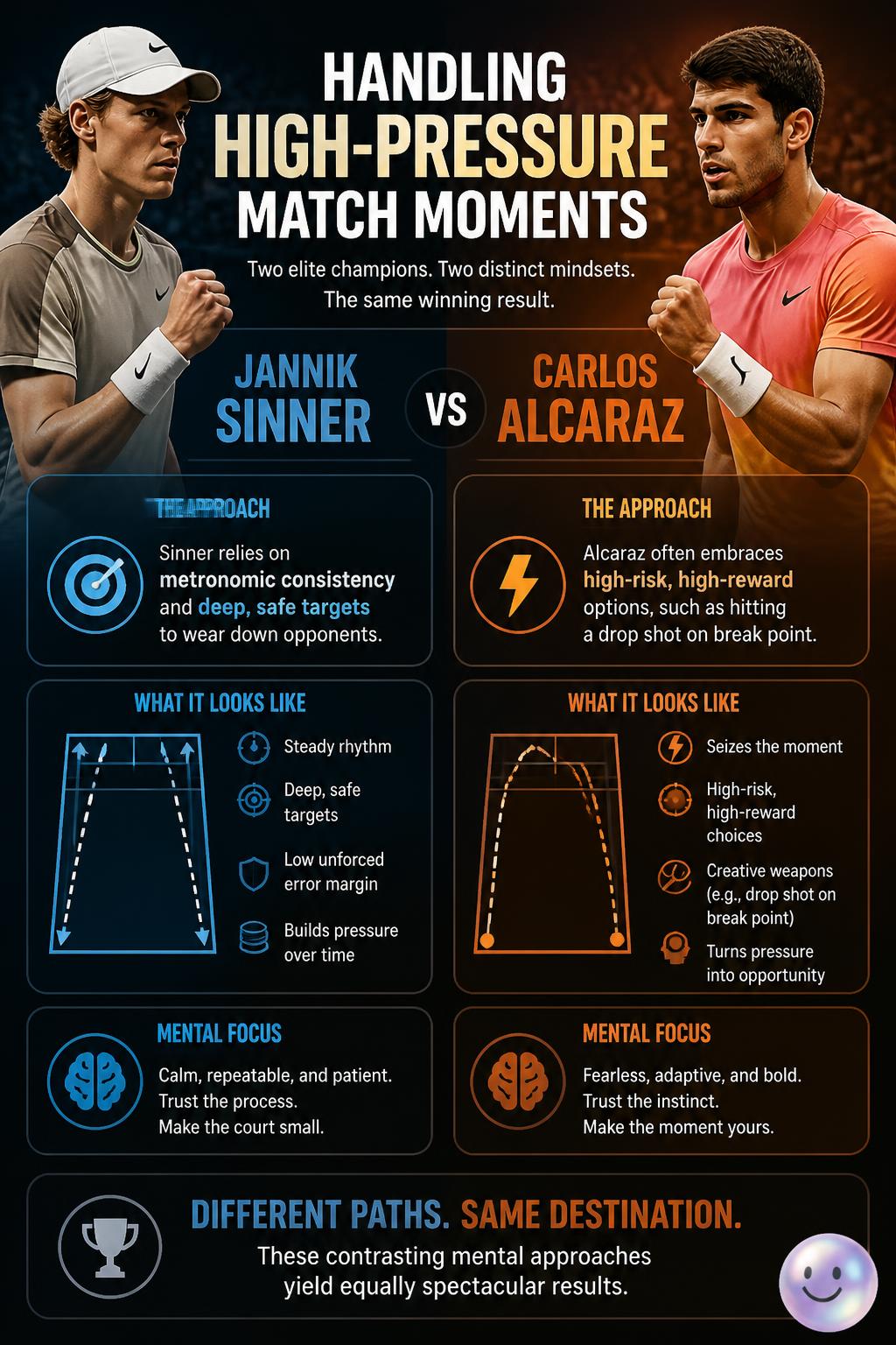 How they handle high-pressure match moments