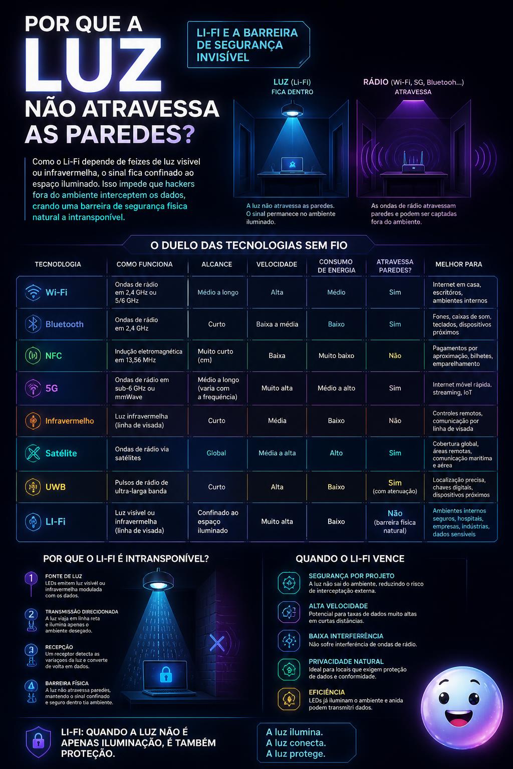 Por que a luz não atravessa as paredes