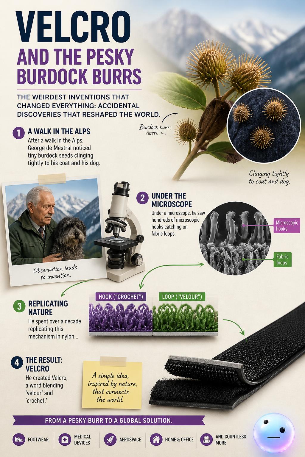 Velcro and the pesky burdock burrs