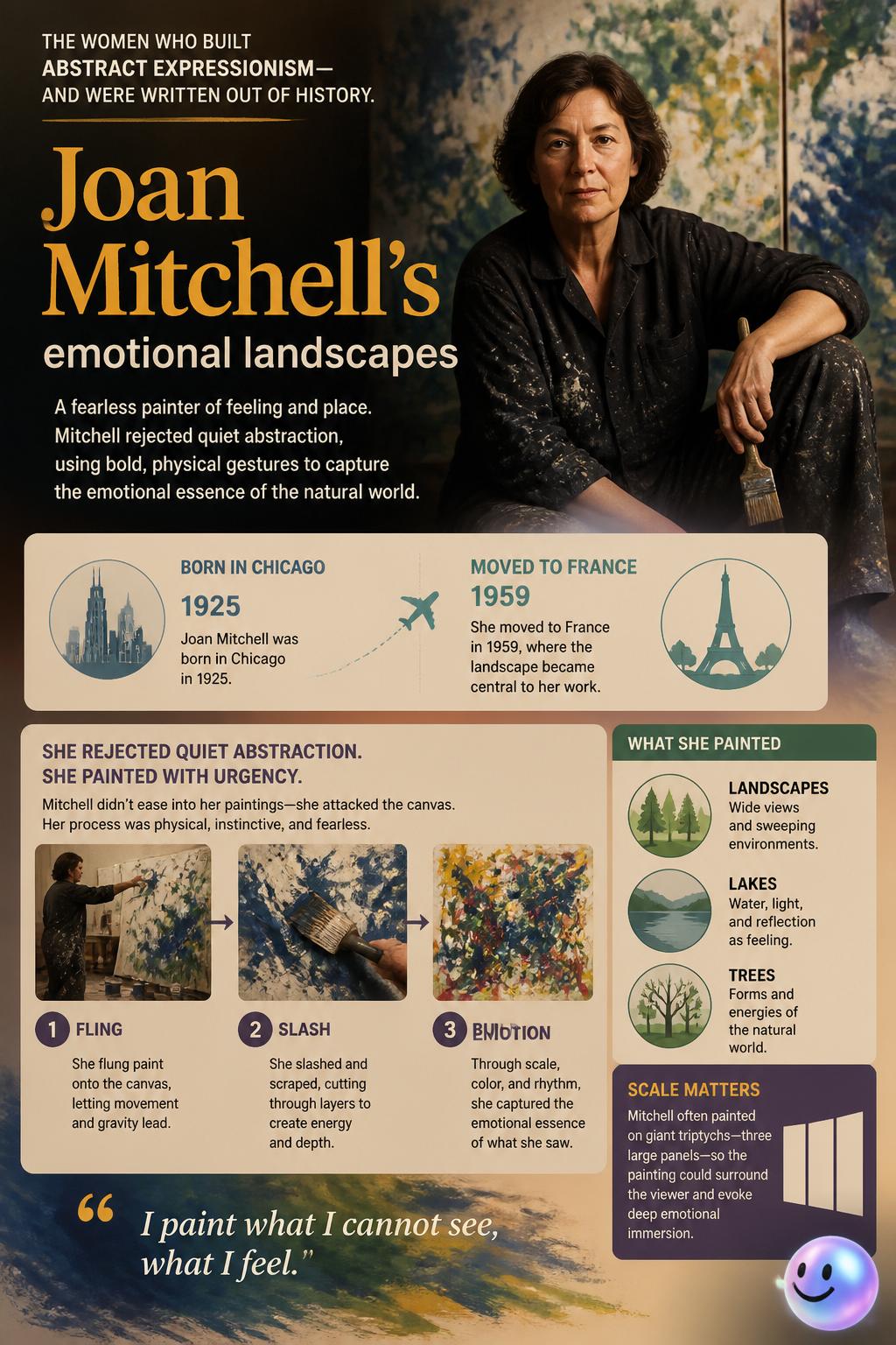 Joan Mitchell's emotional landscapes
