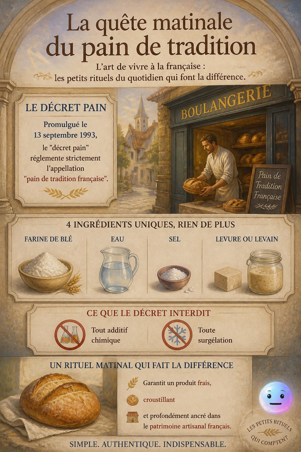 La quête matinale du pain de tradition