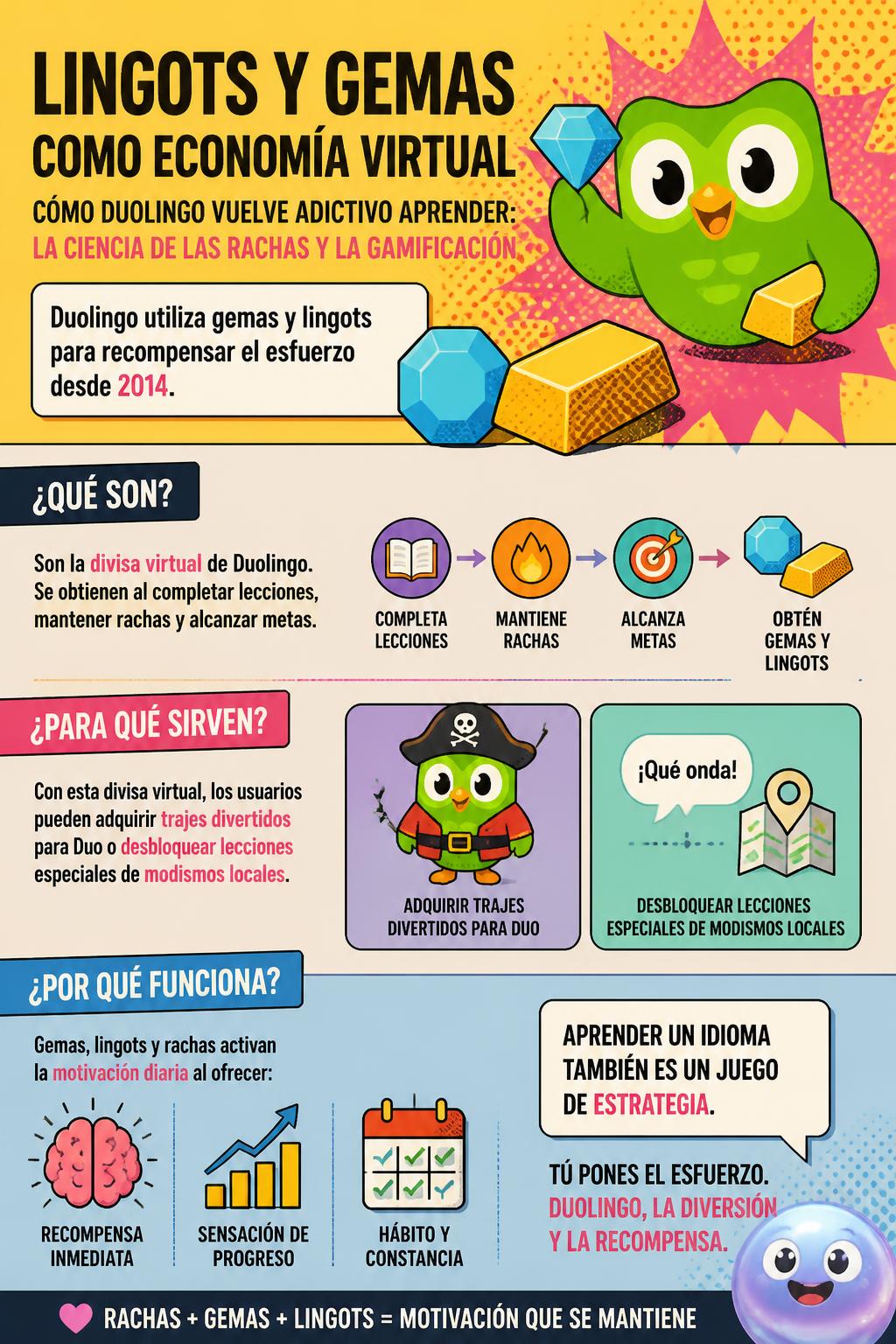 Lingots y gemas como economía virtual