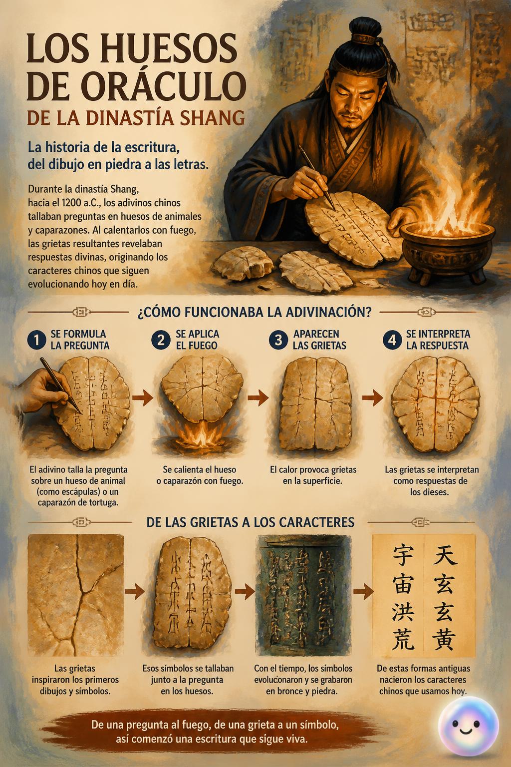 Los huesos de oráculo de la dinastía Shang