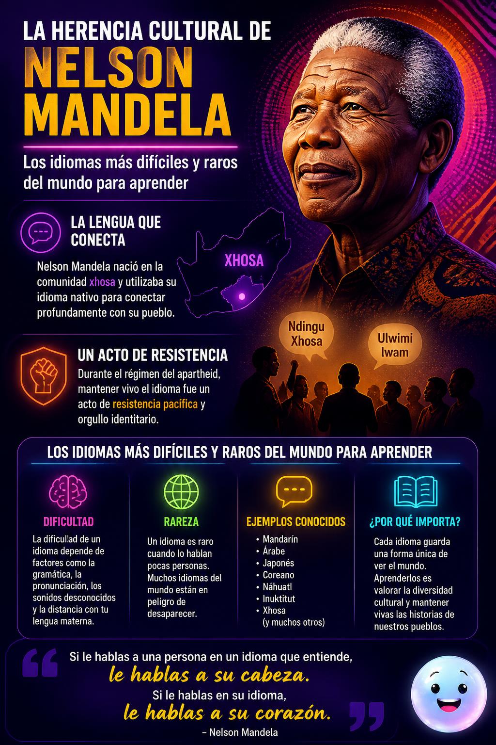 La herencia cultural de Nelson Mandela