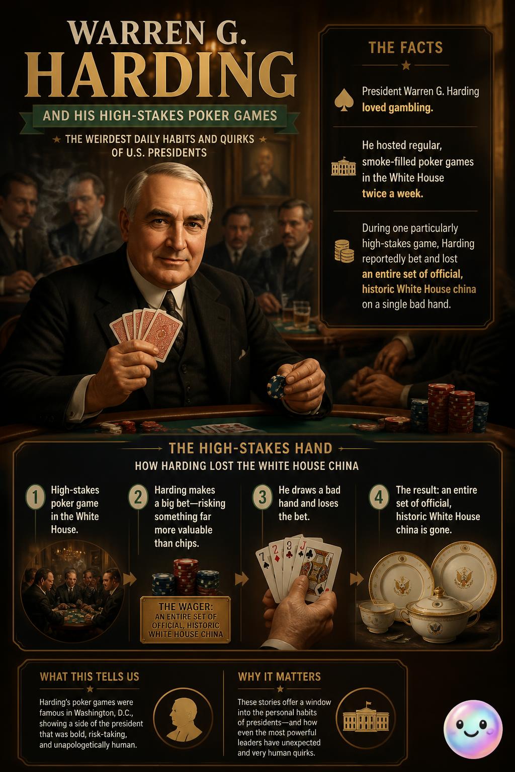 Warren G. Harding and his high-stakes poker games