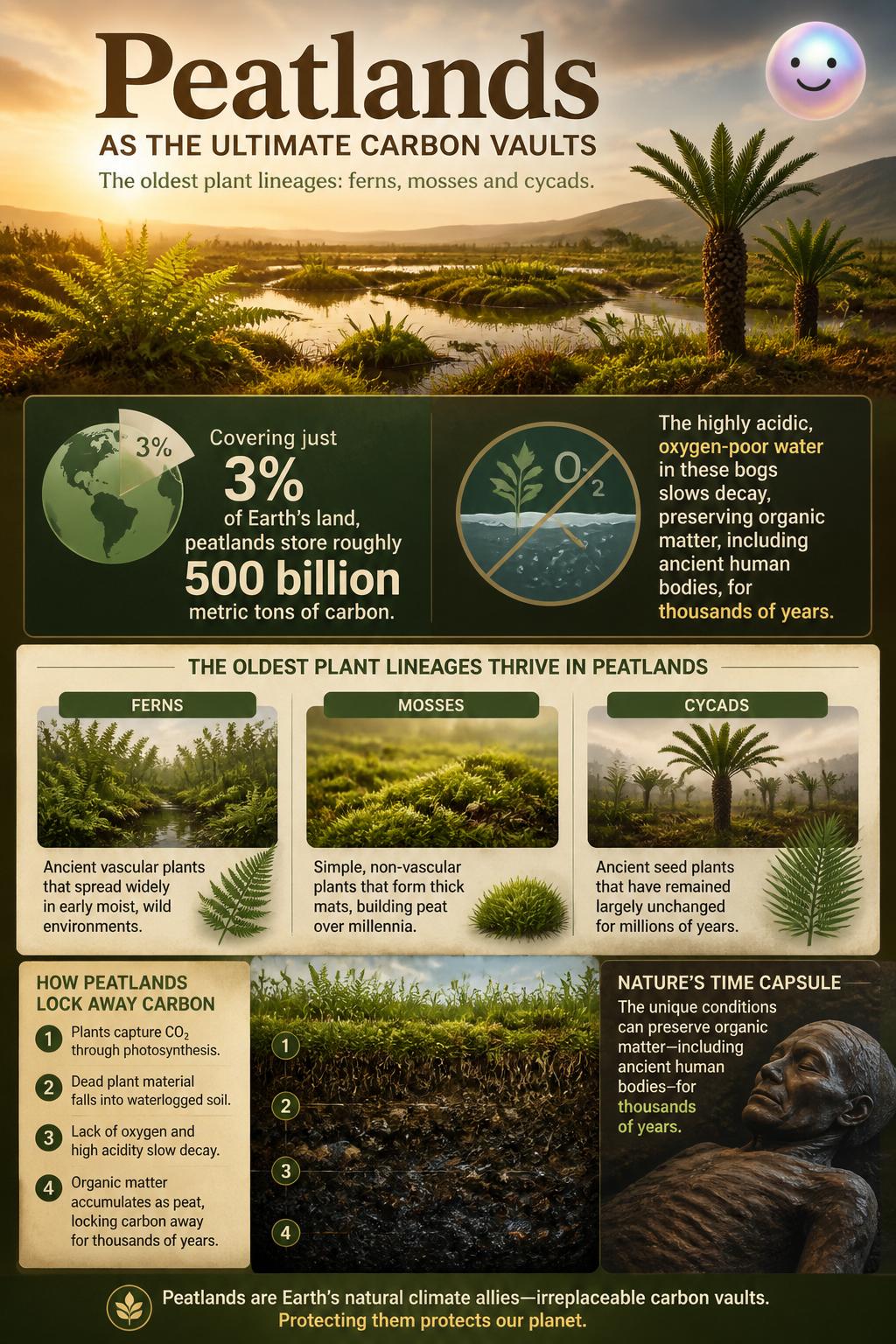 Peatlands as the ultimate carbon vaults