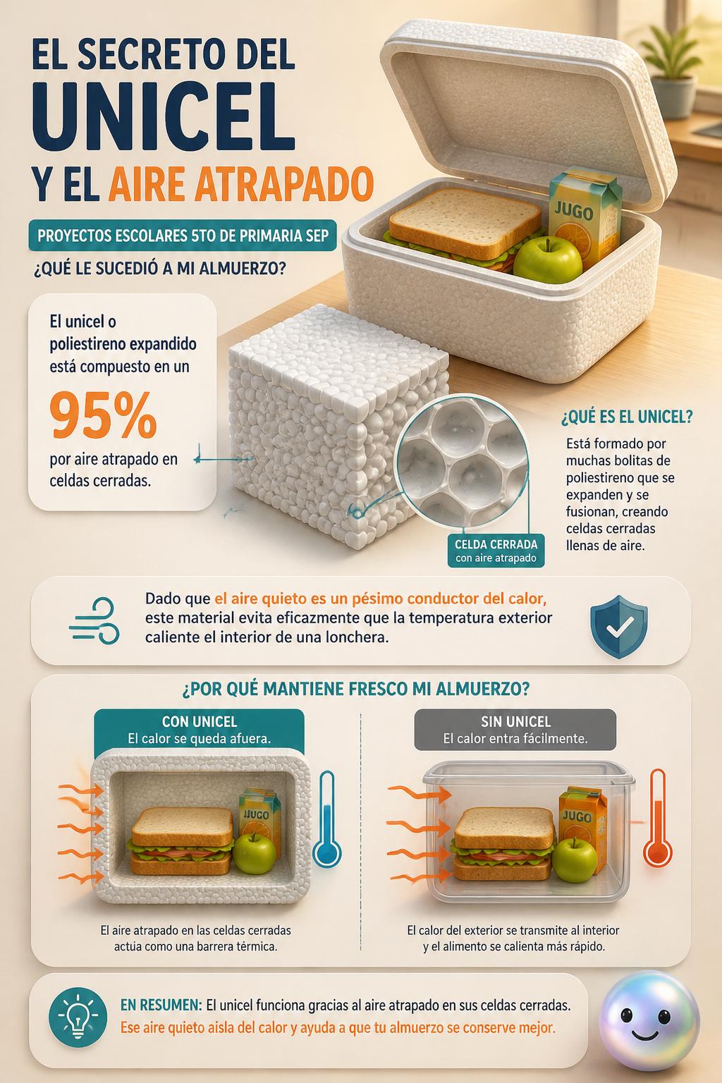 El secreto del unicel y el aire atrapado