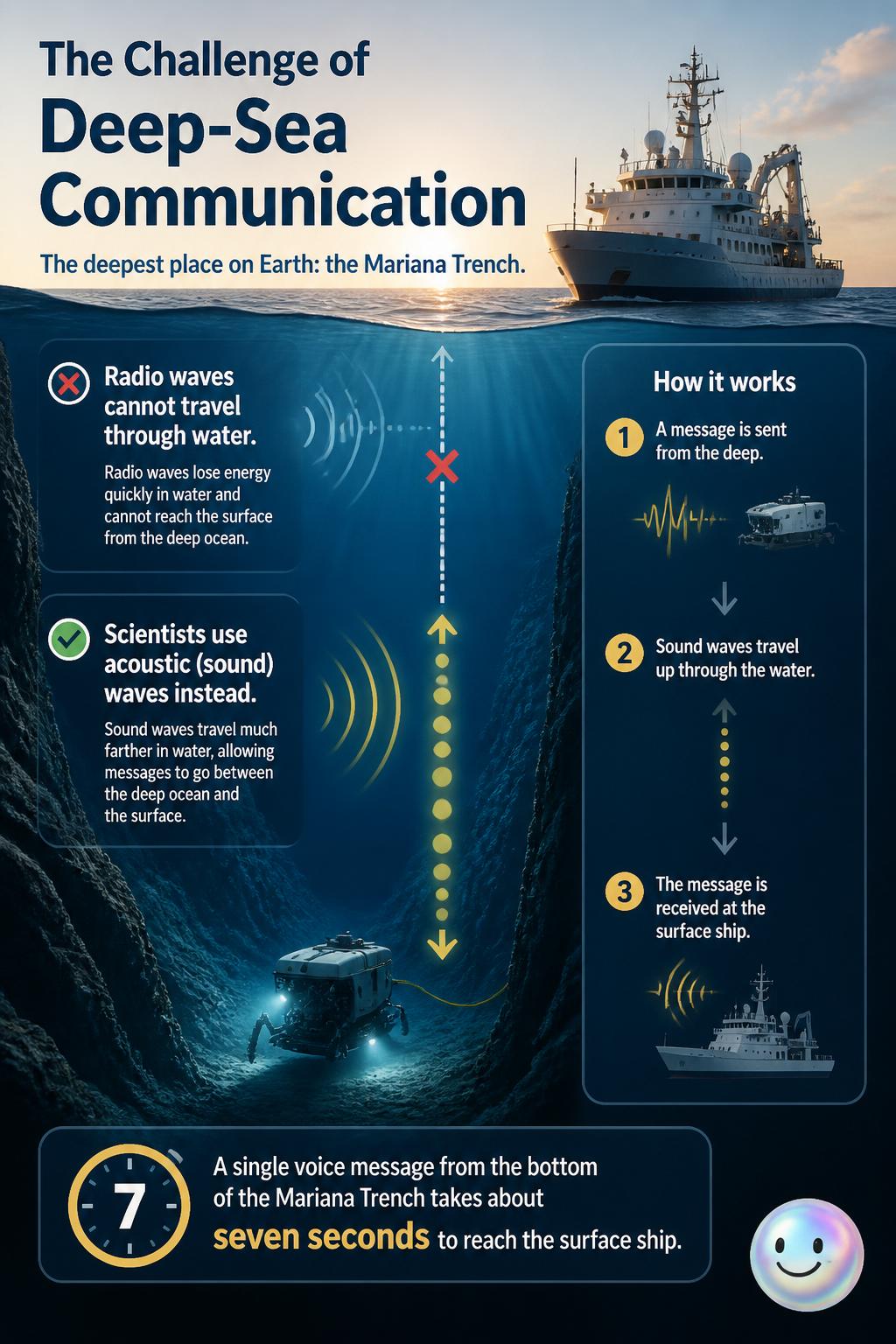 The challenge of deep-sea communication