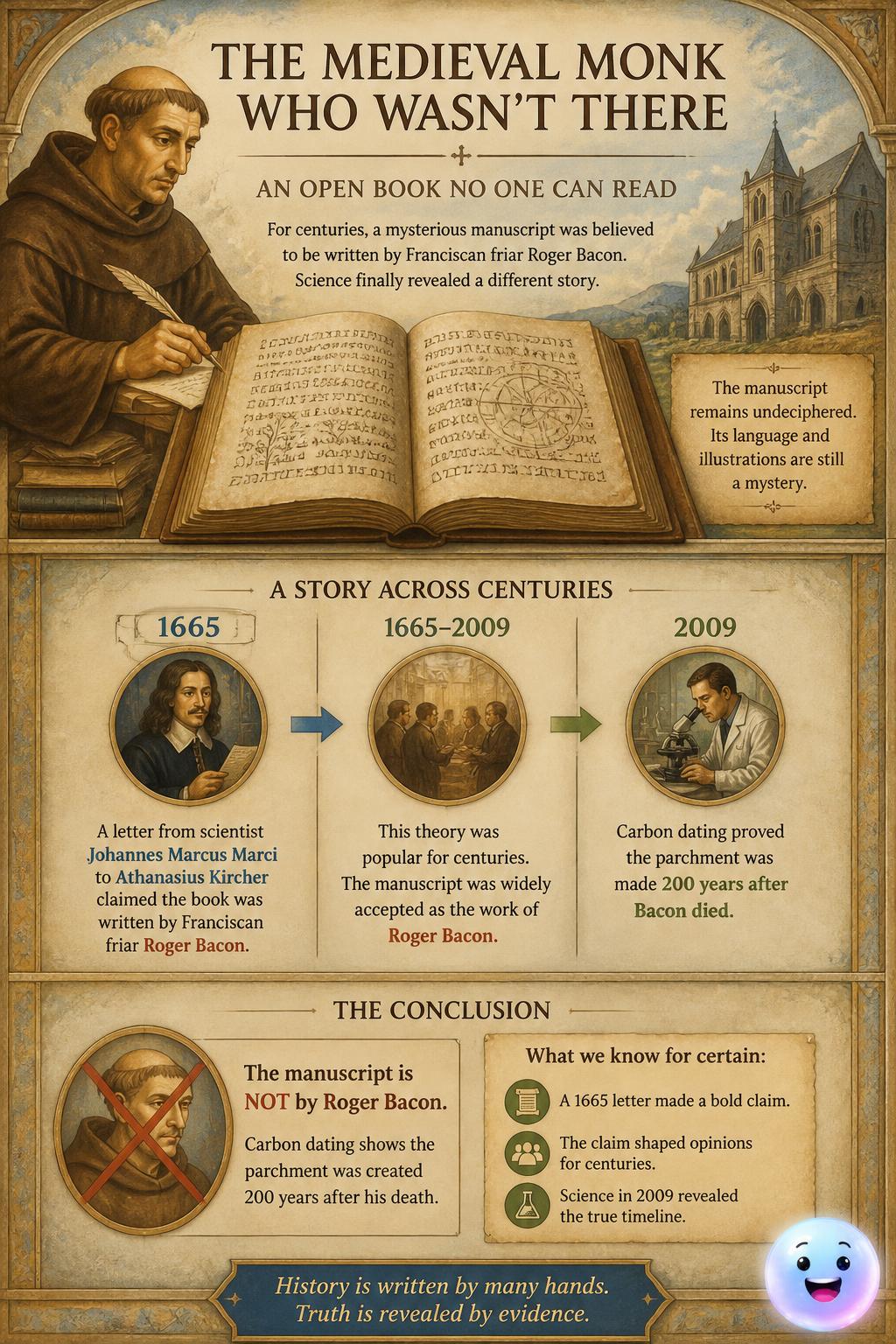 The medieval monk who wasn't there