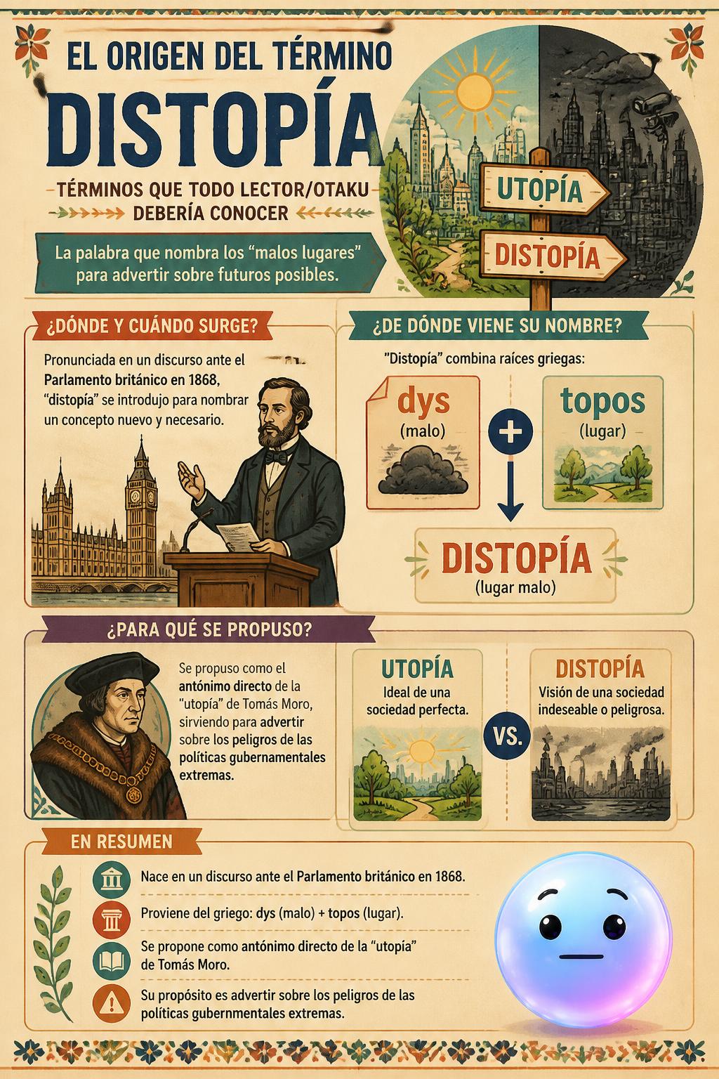 El origen del término distopía