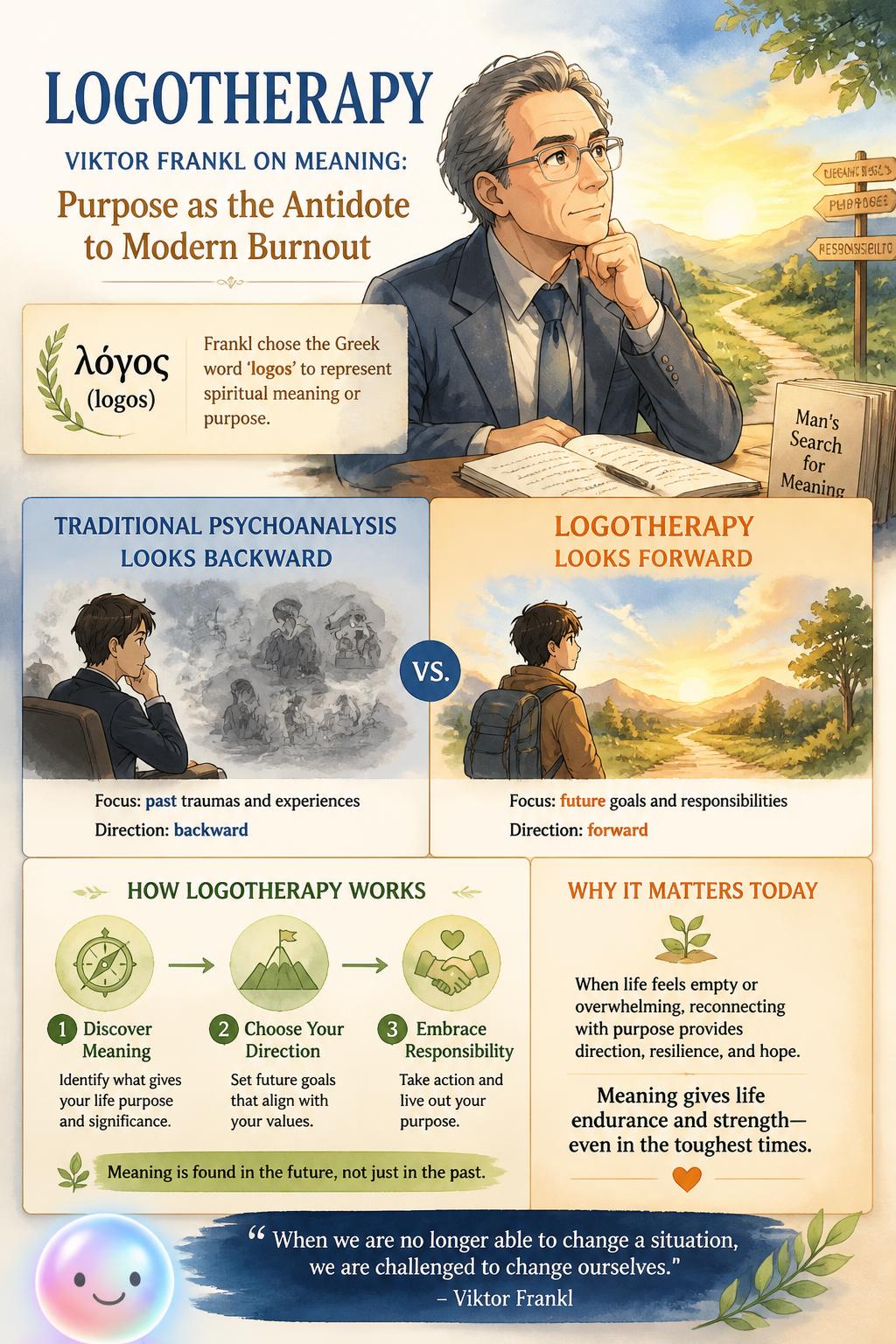 The meaning of the word logotherapy