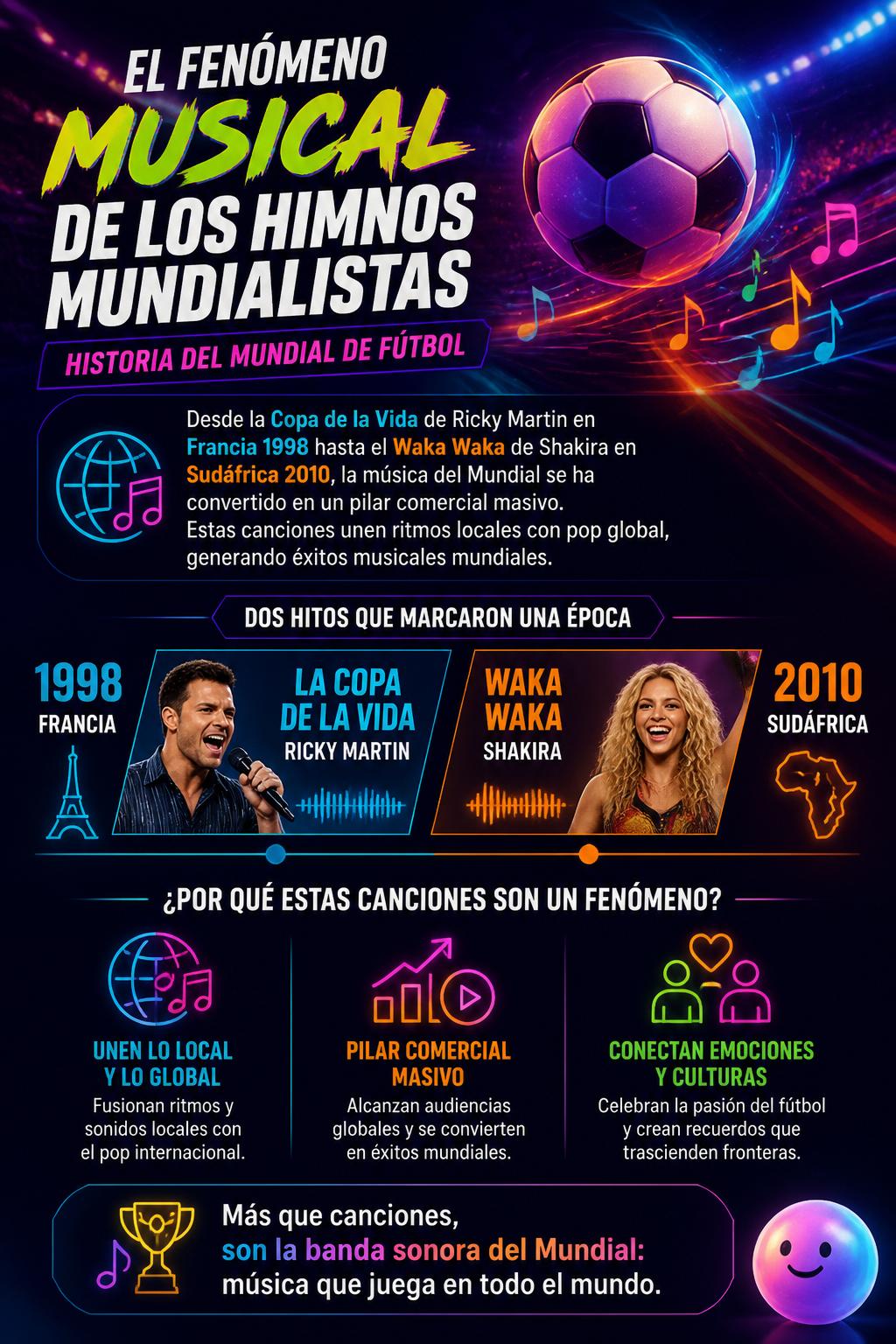El fenómeno musical de los himnos mundialistas