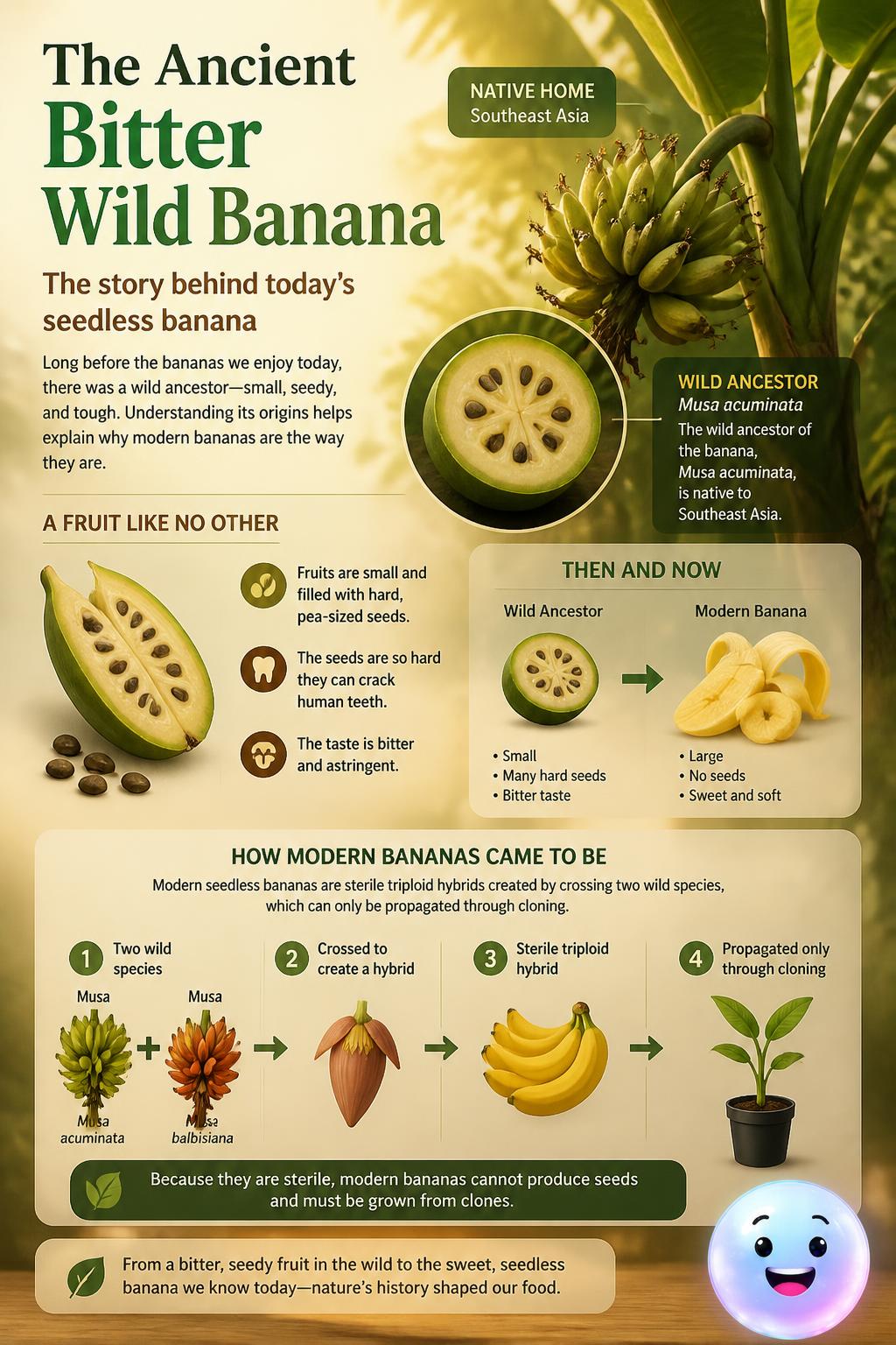The ancient bitter wild banana