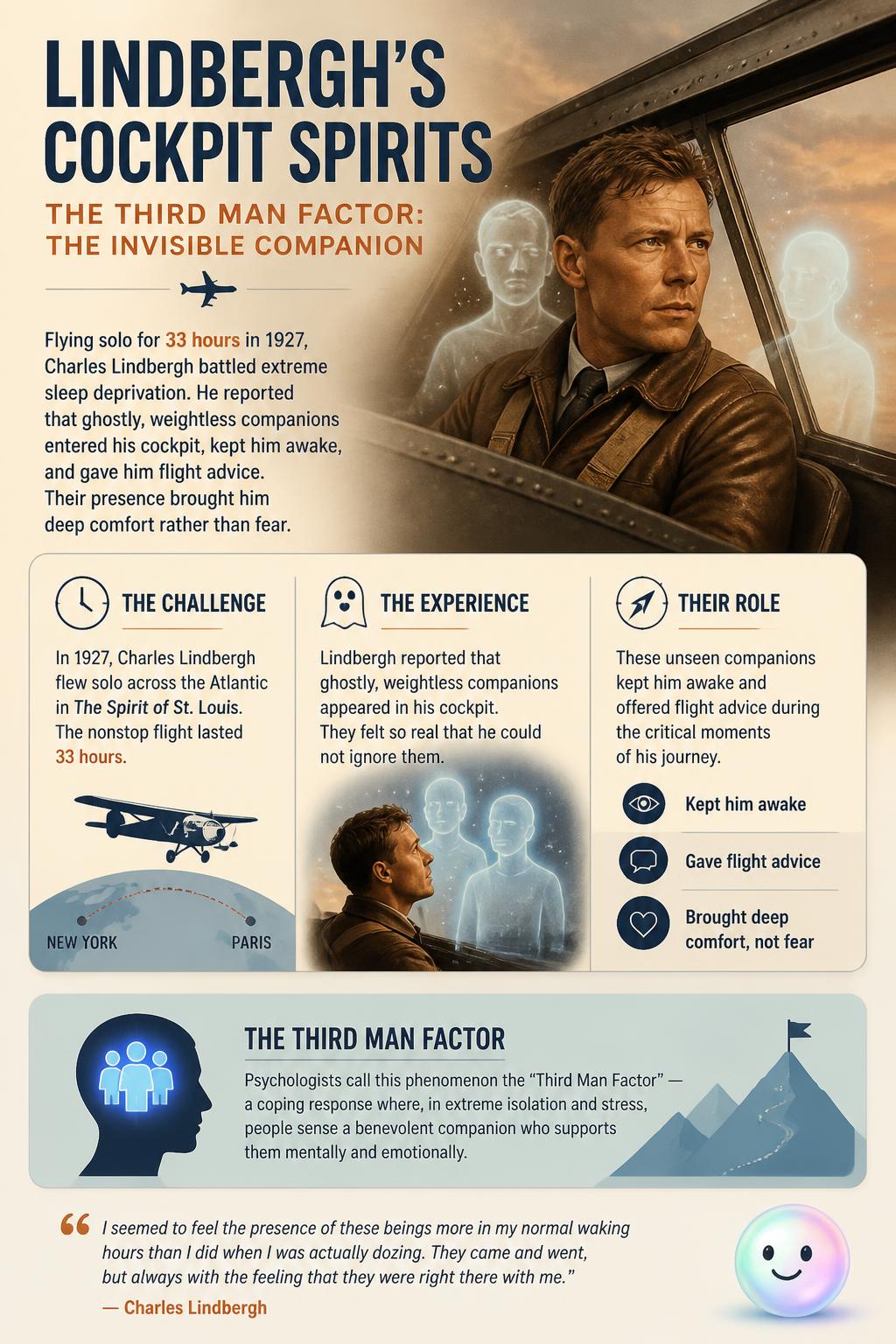 Lindbergh's cockpit spirits