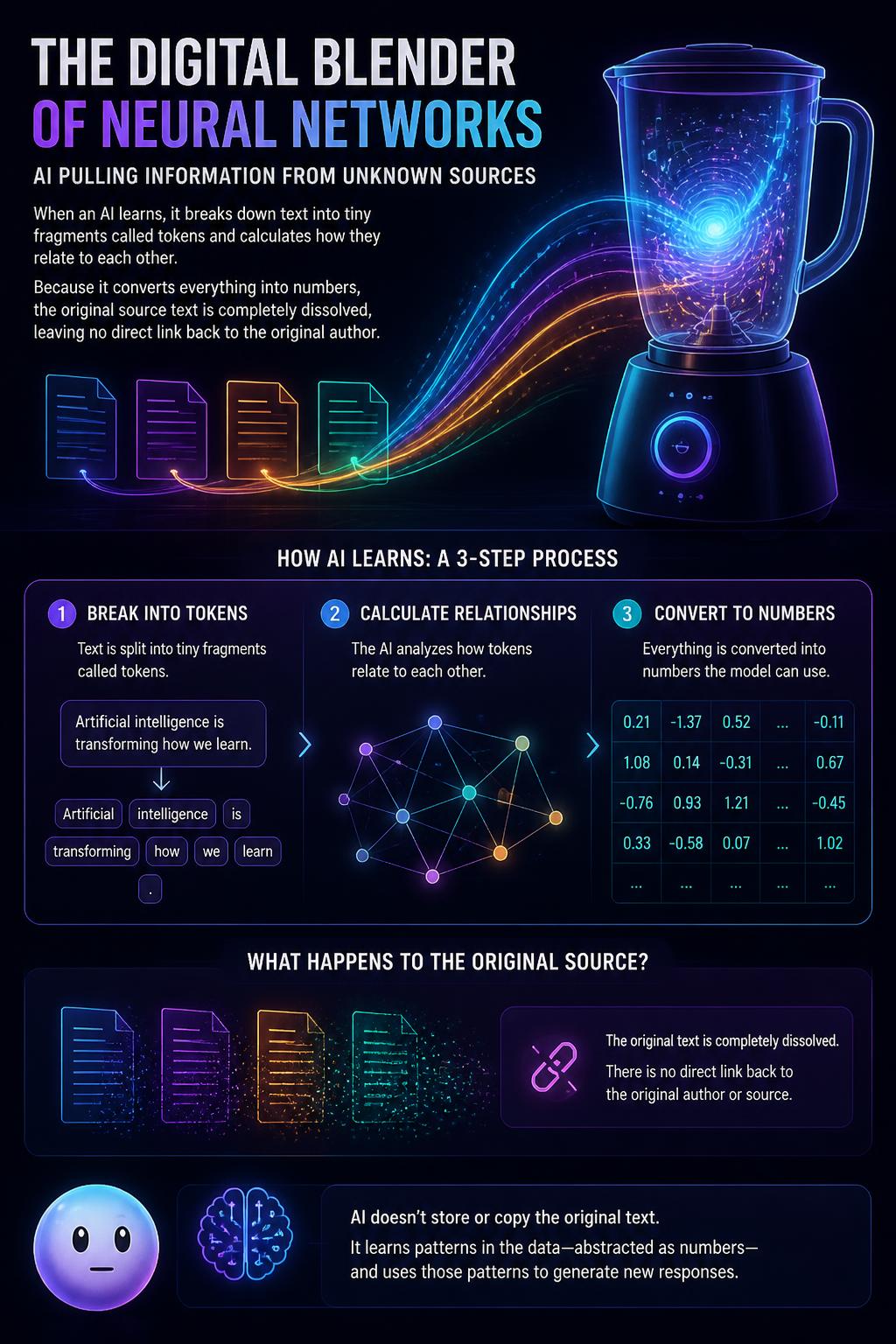 The digital blender of neural networks