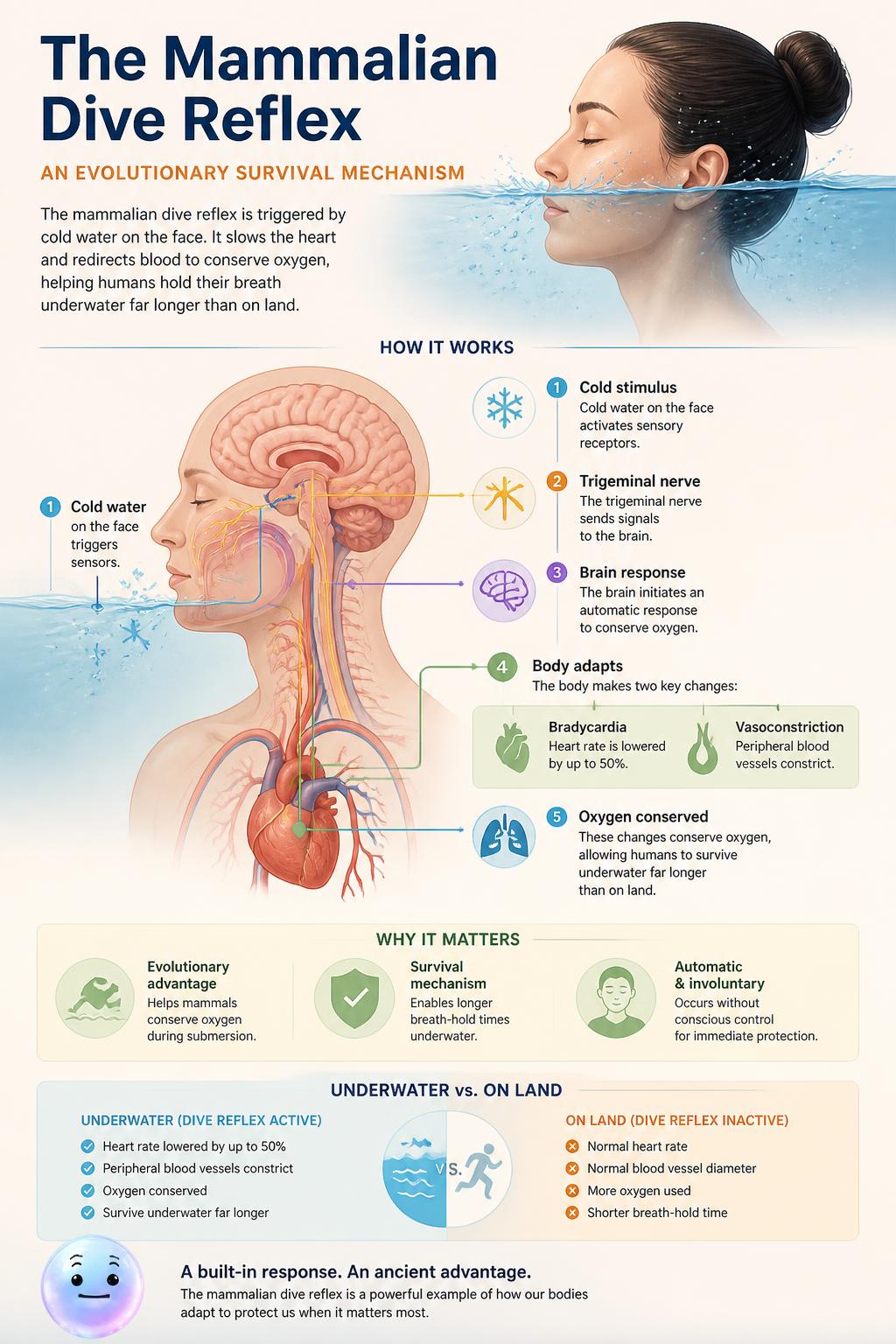 The mammalian dive reflex